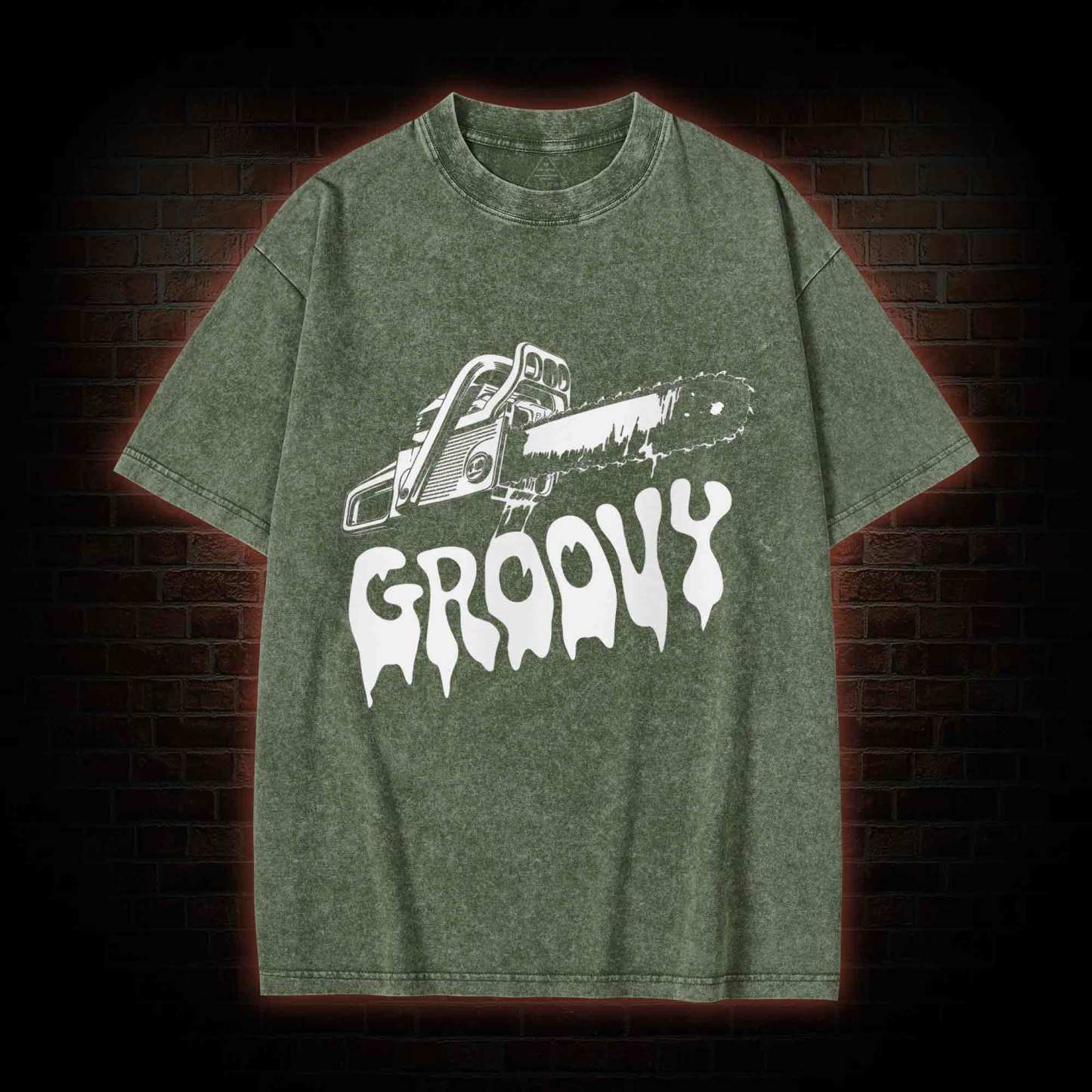 Groovy Chainsaw Washed T-shirt