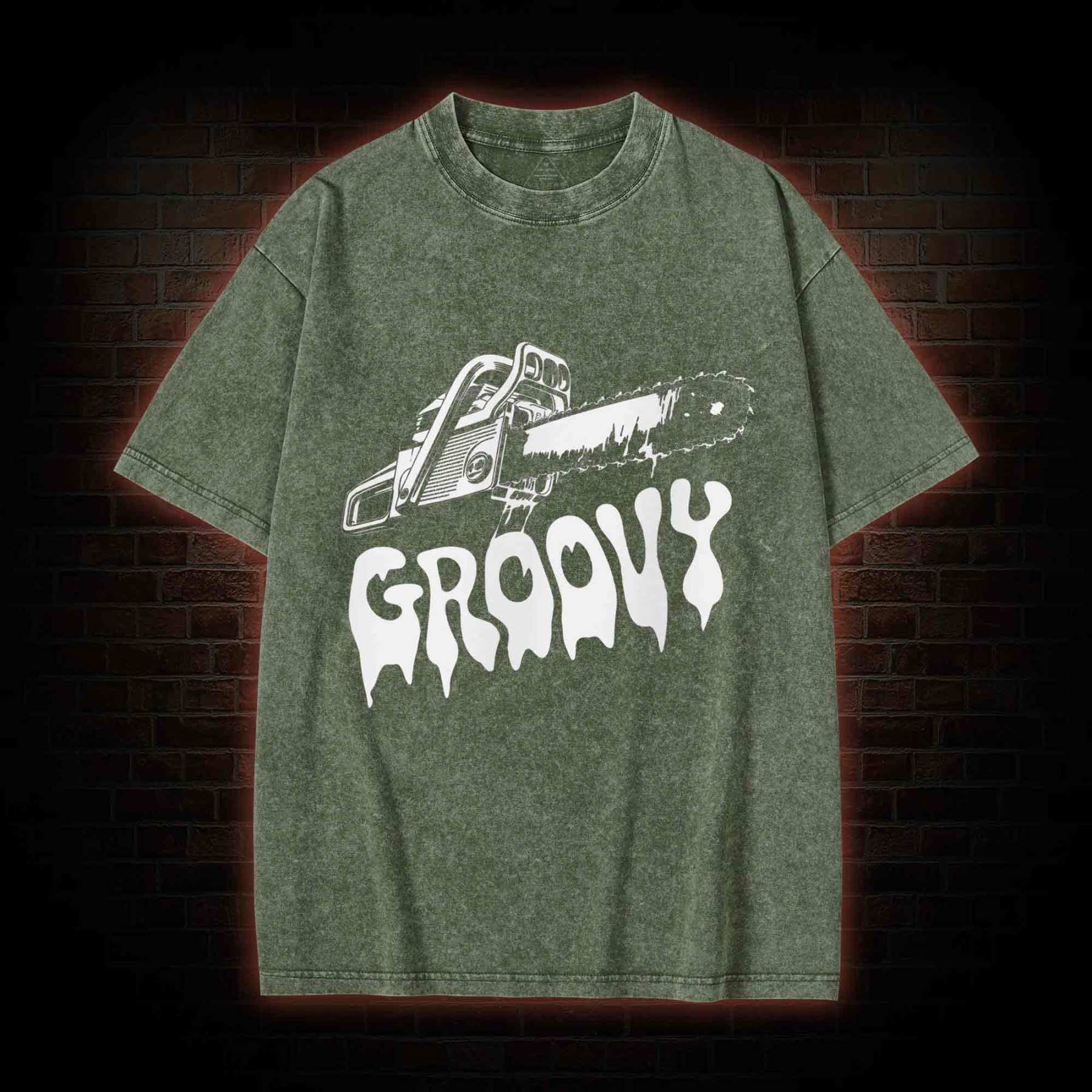 Groovy Chainsaw Washed T-shirt