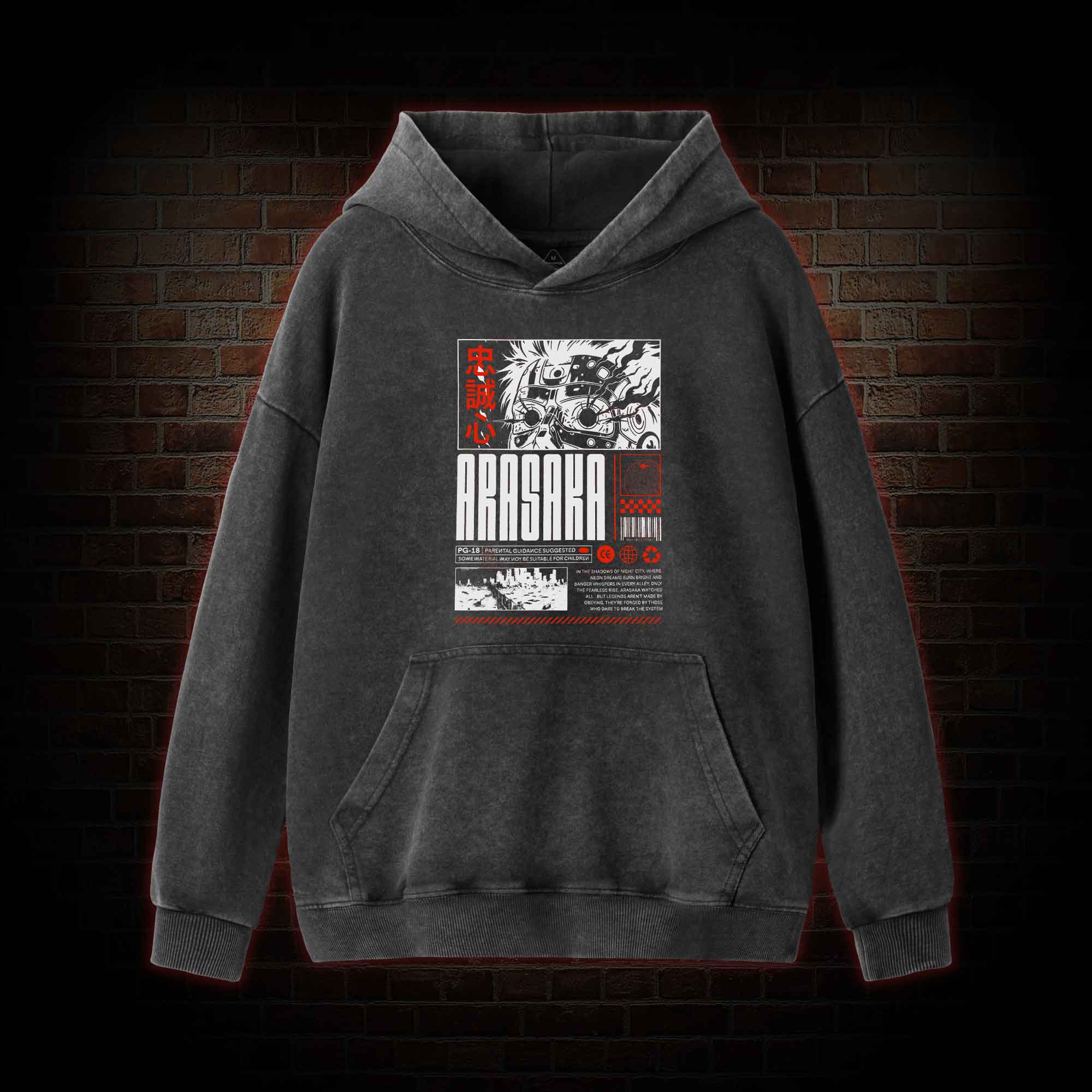 Samurai Washed Hoodie