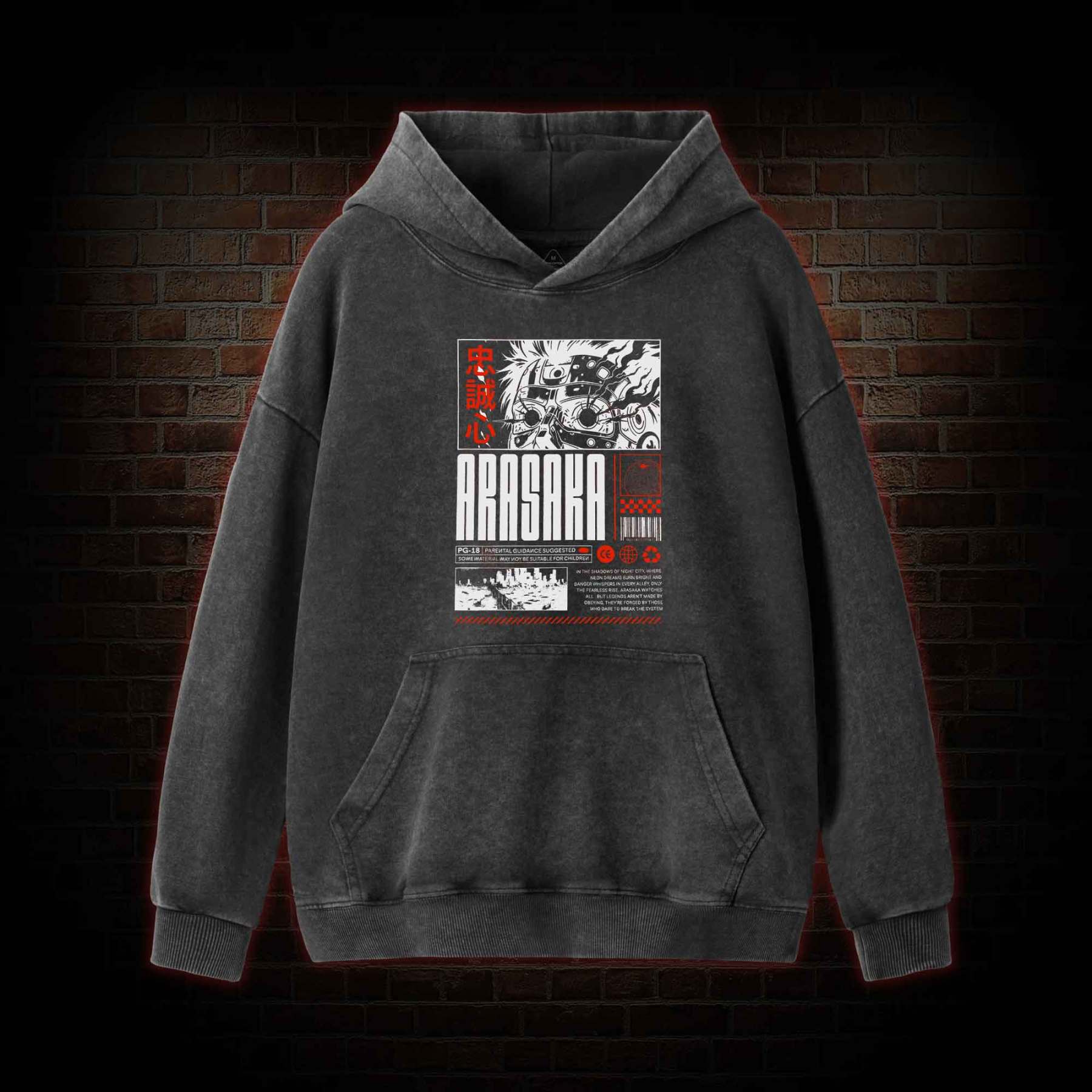 Samurai Washed Hoodie