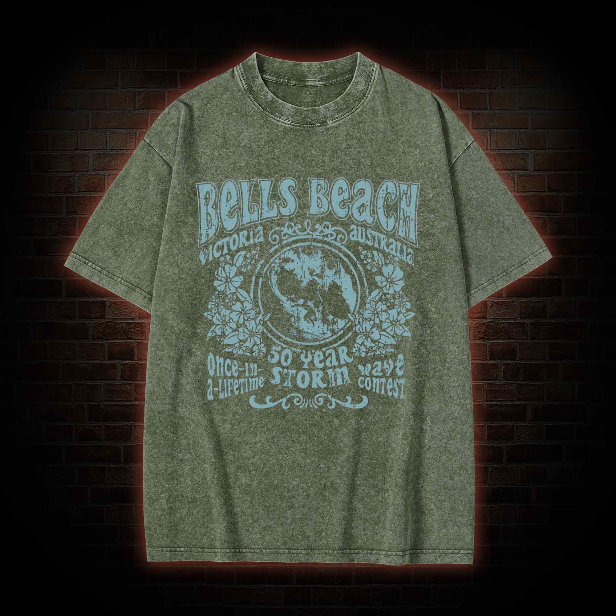 Bells Beach Australia Washed T-shirt