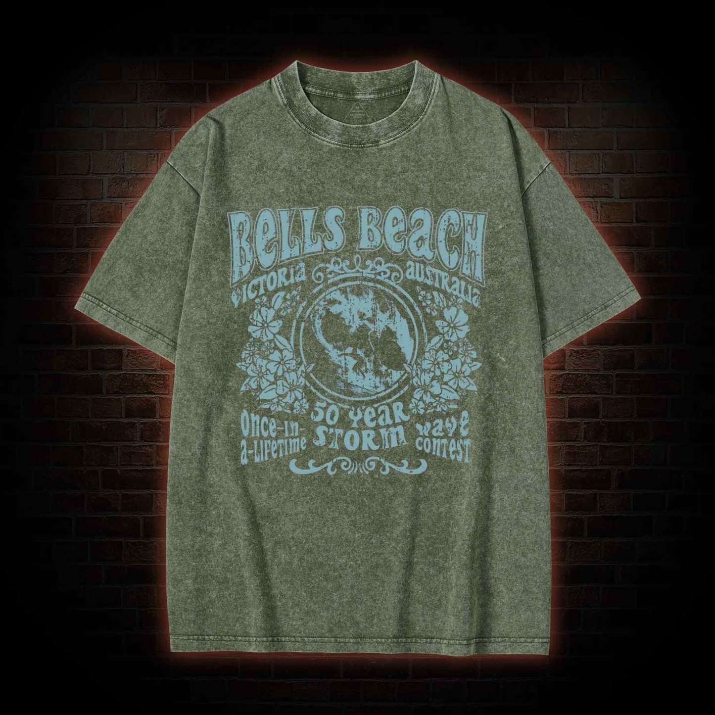 Bells Beach Australia Washed T-shirt