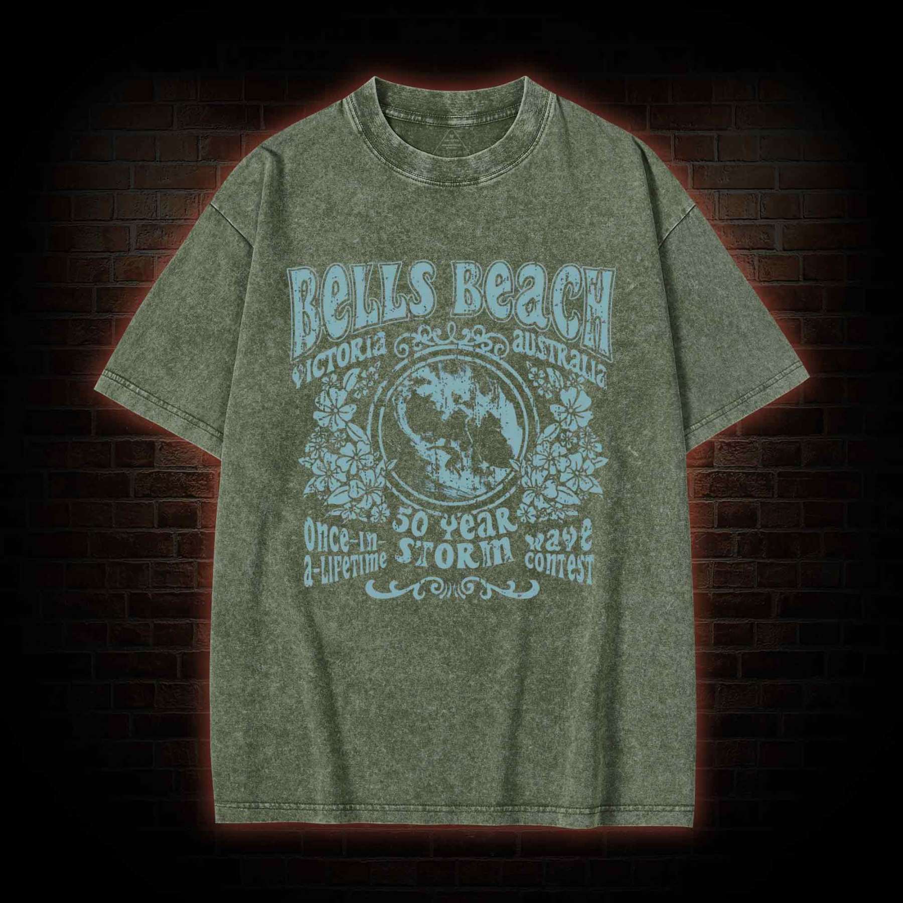 Bells Beach Australia Washed T-shirt