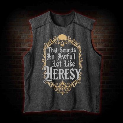 Sounds Like Heresy Vintage Washed Tank Top