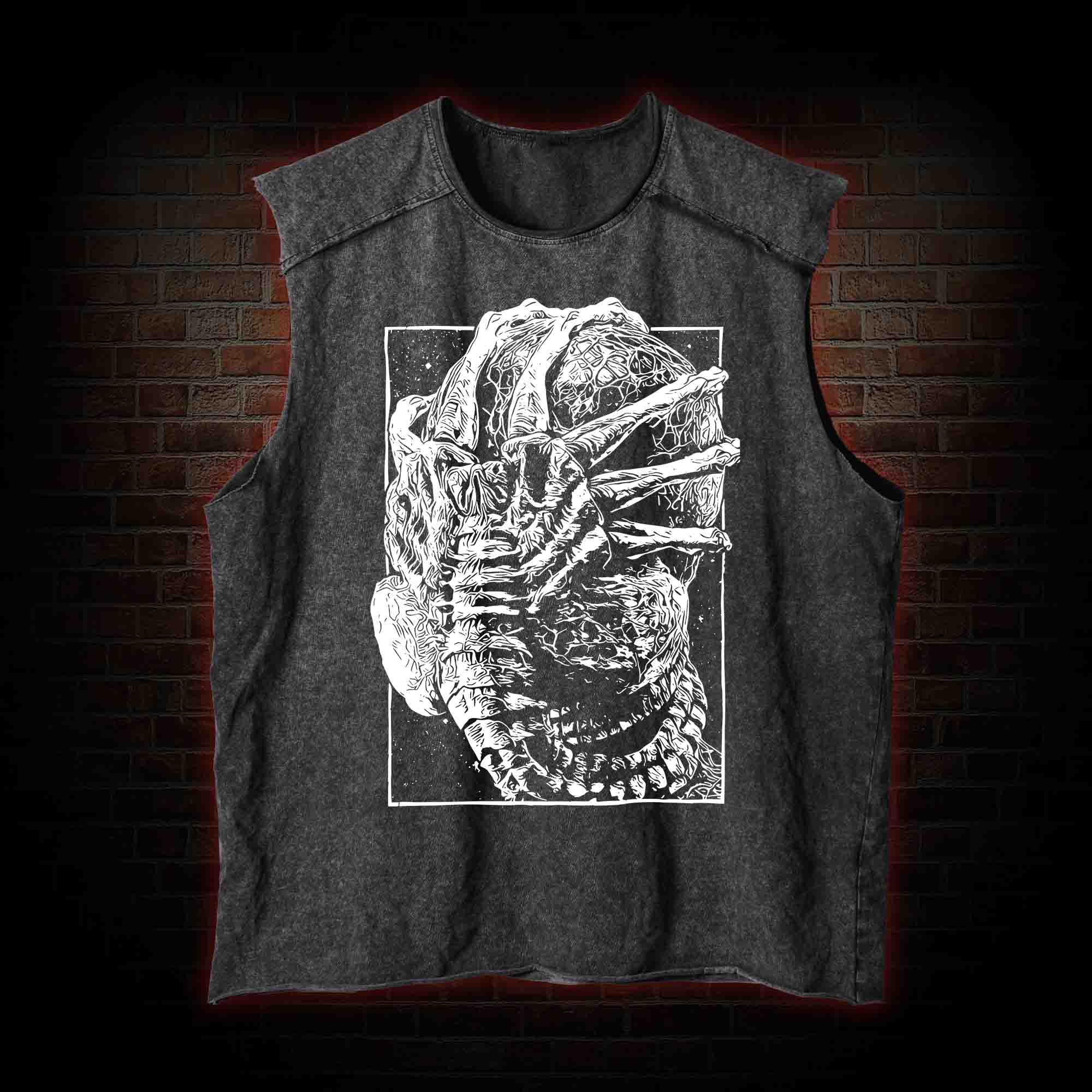 Alien Delivery Guy Vintage Washed Tank Top