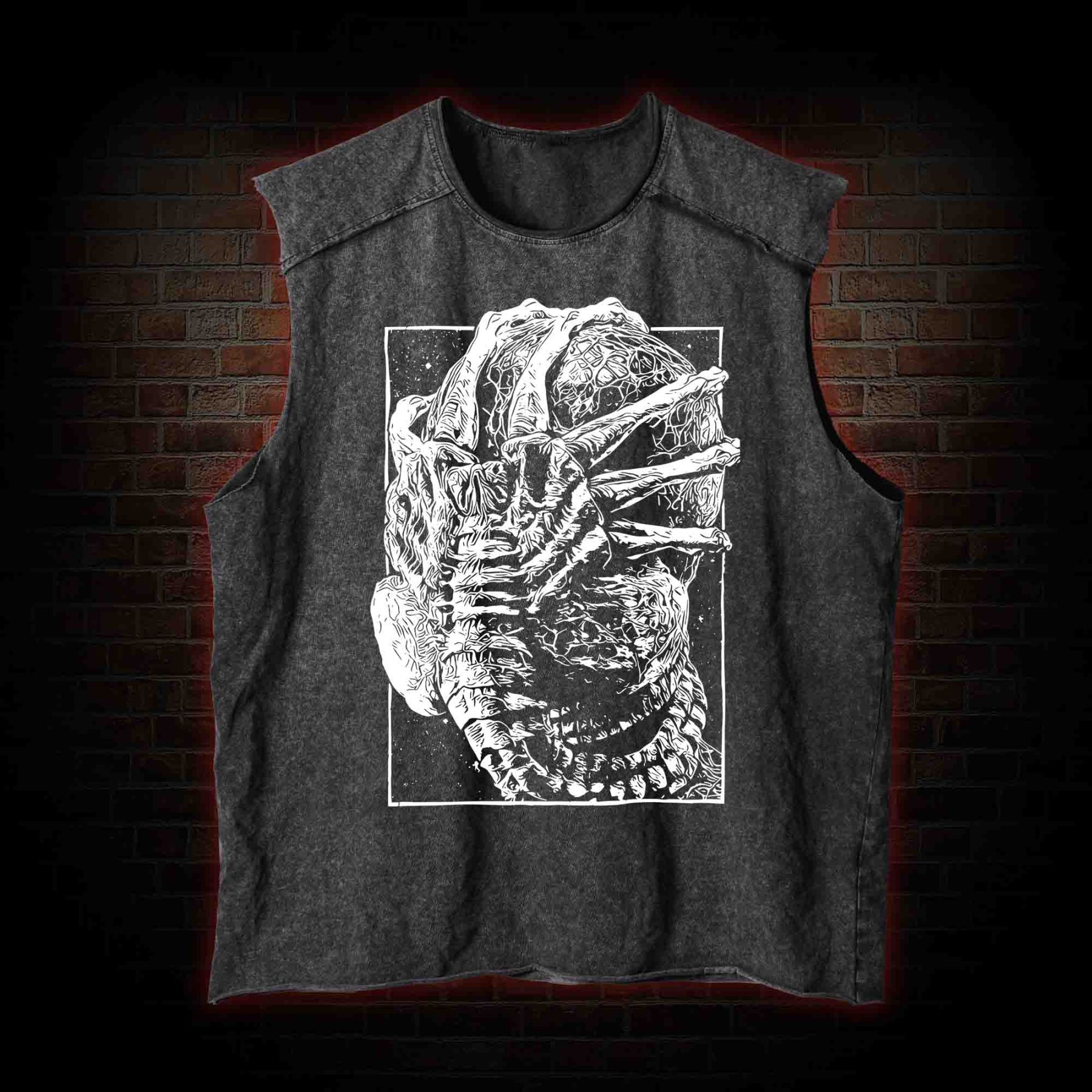 Alien Delivery Guy Vintage Washed Tank Top