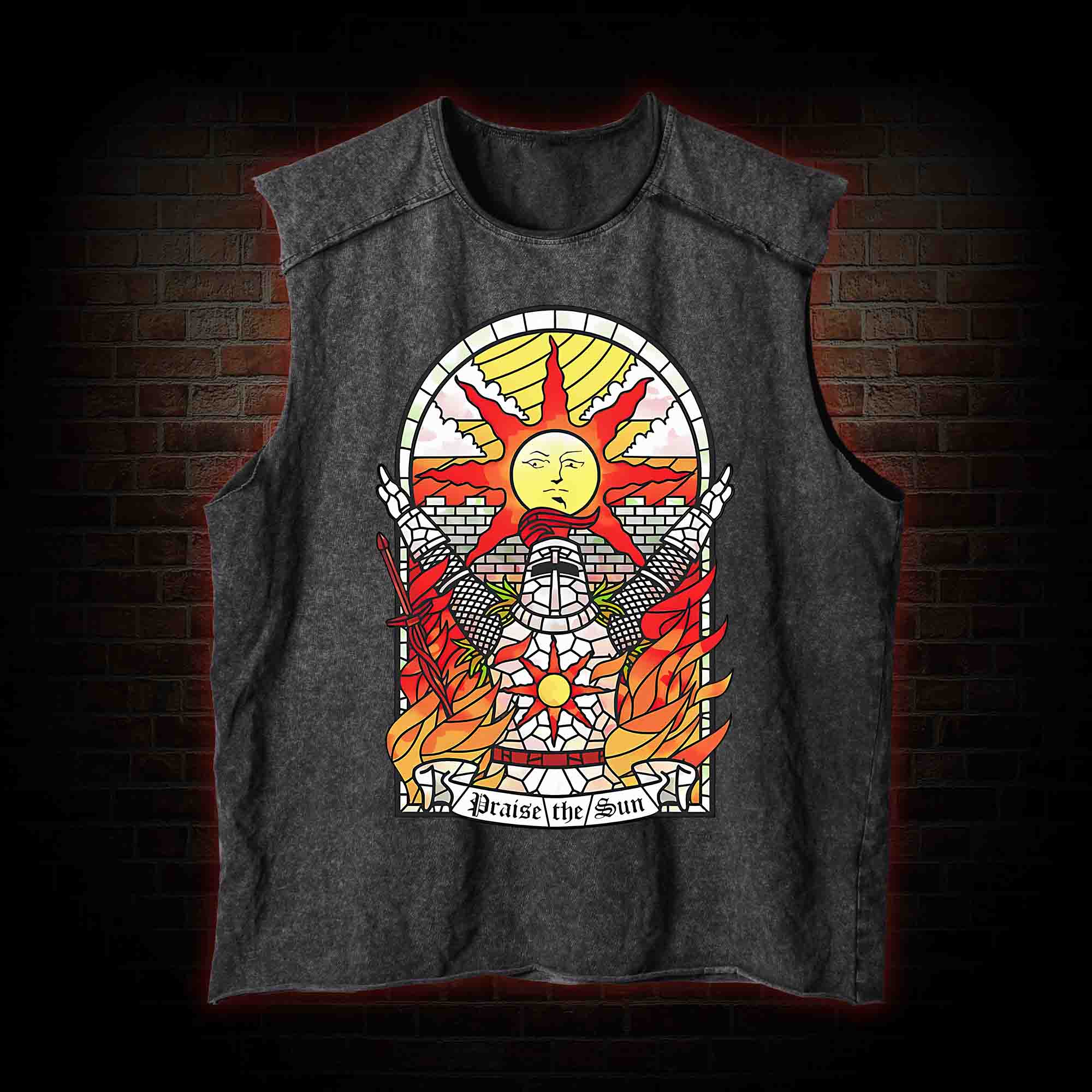 Praise the Sun Vintage Washed Tank Top