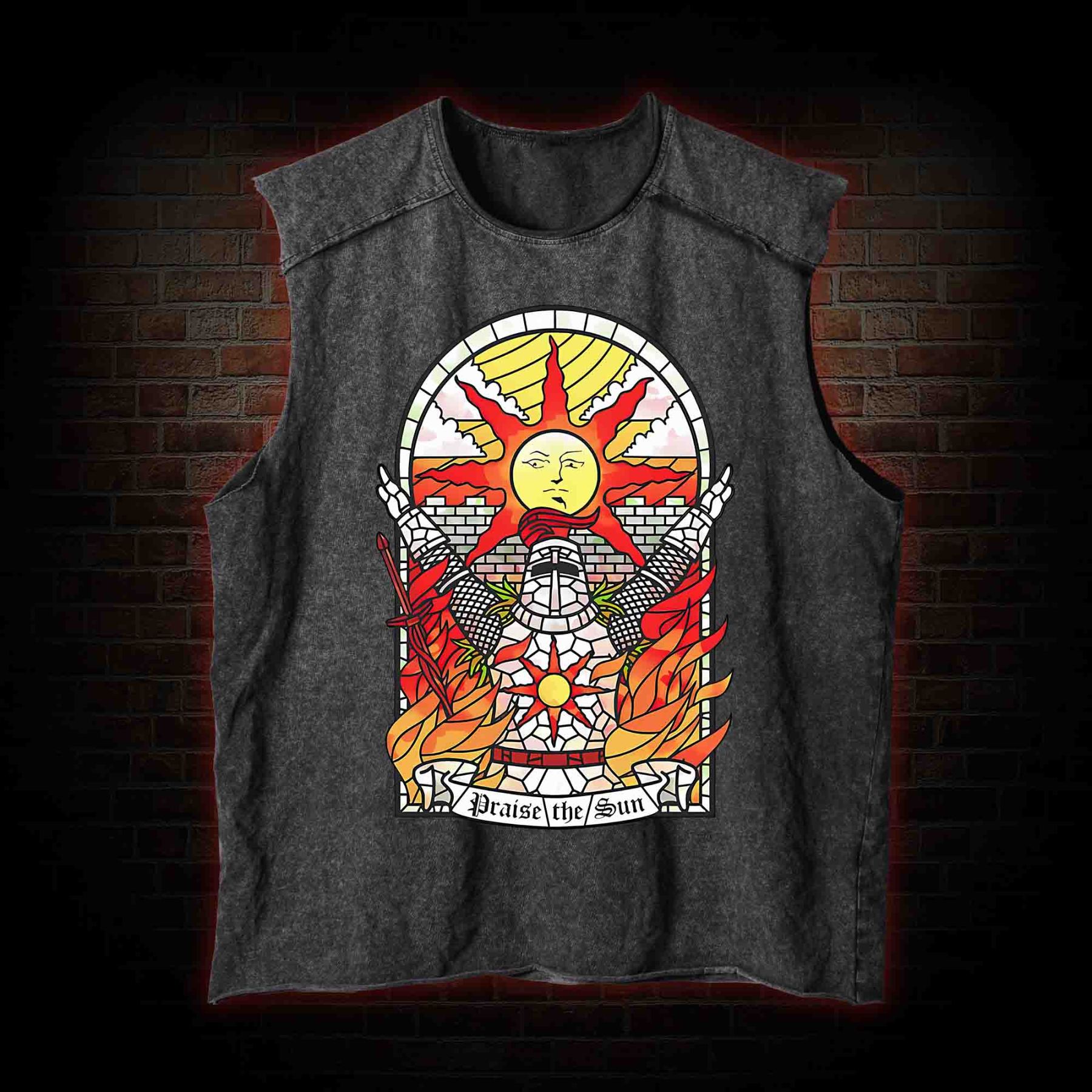 Praise the Sun Vintage Washed Tank Top