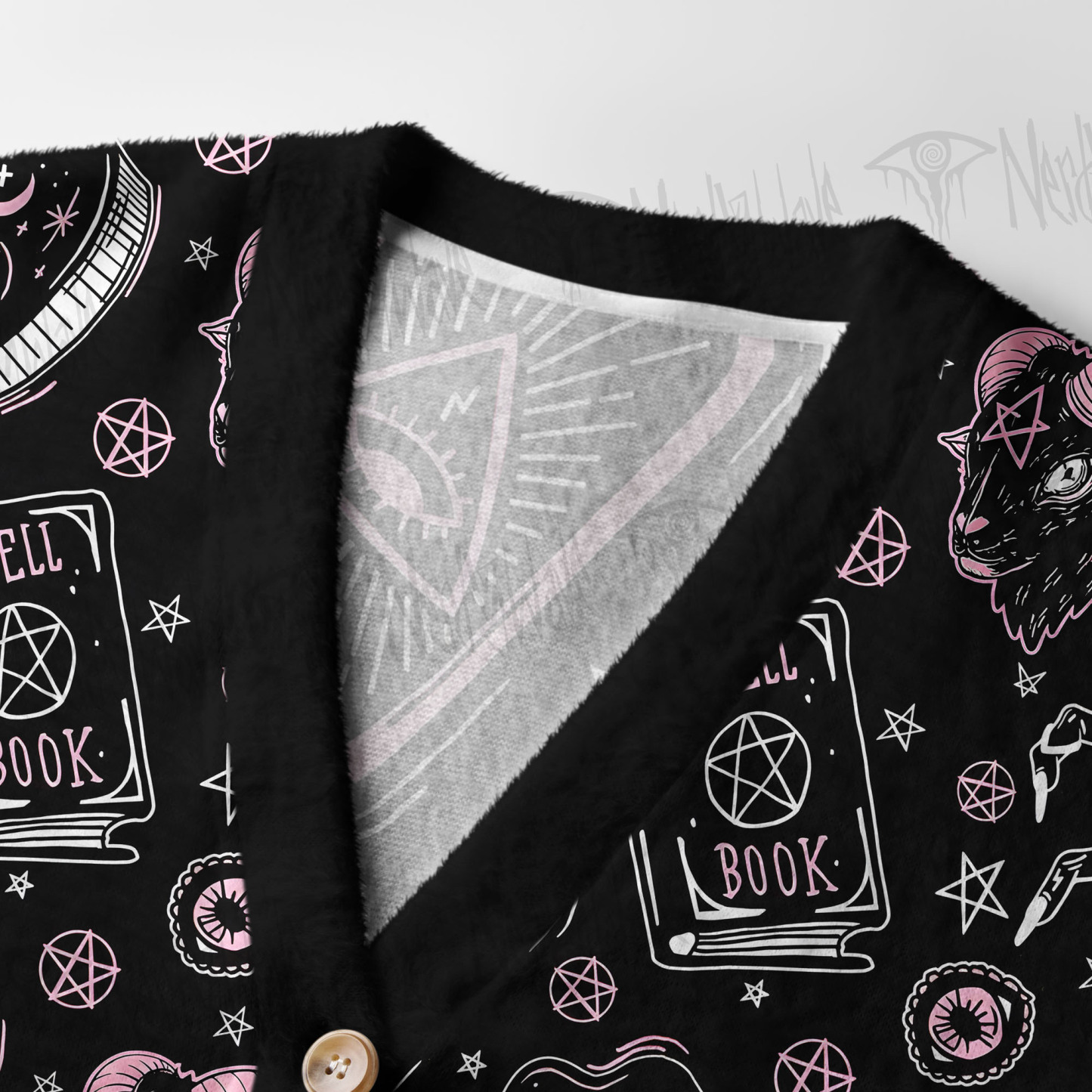Pink Hex Women's Cardigan Sweater