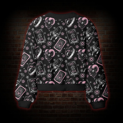 Pink Hex Women's Cardigan Sweater