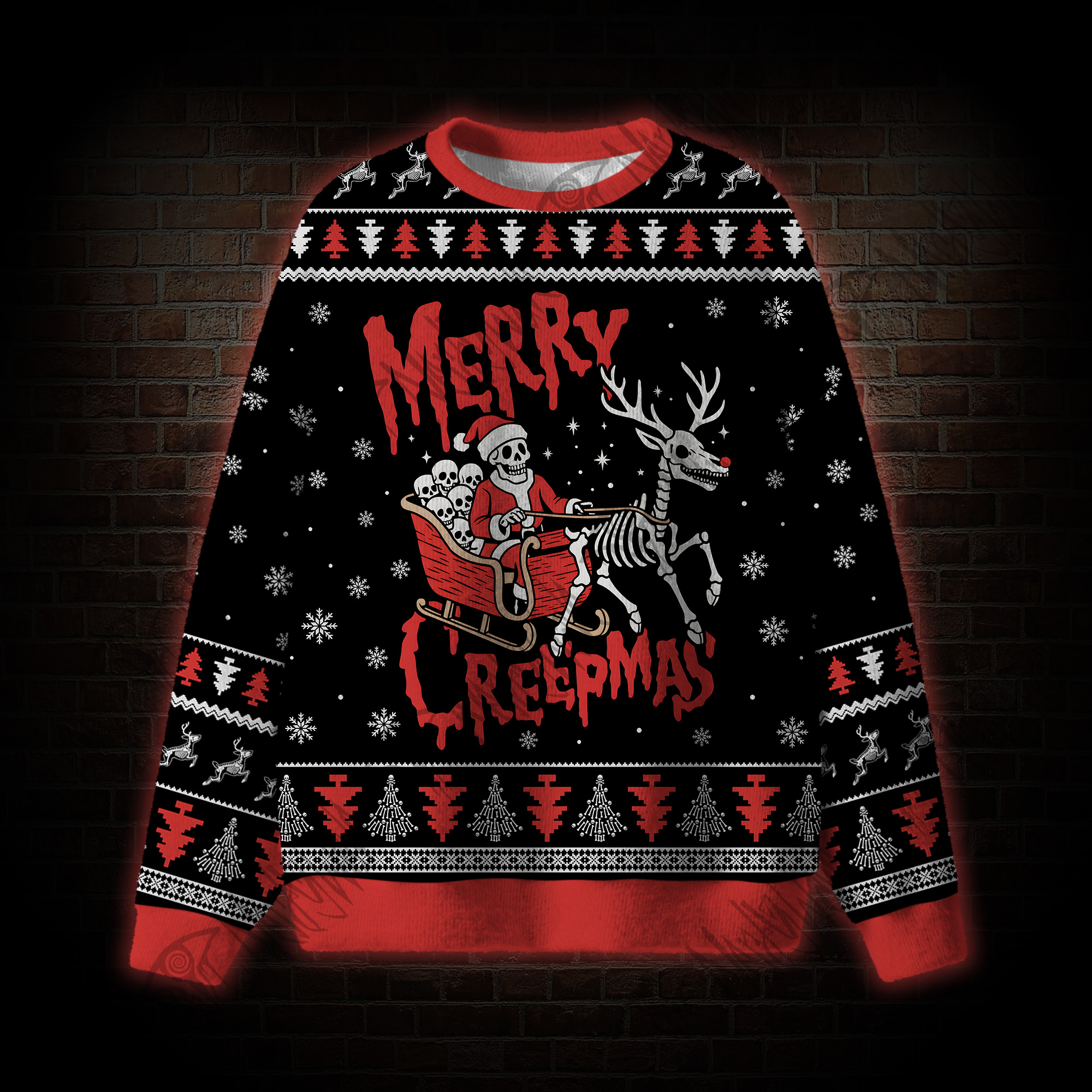 Merry Creepmas Ugly Sweatshirts