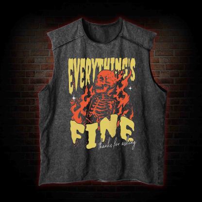 Everything's Fine Vintage Washed Tank Top