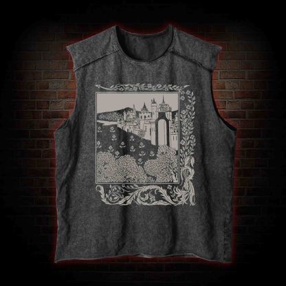 Medieval Castle Vintage Washed Tank Top