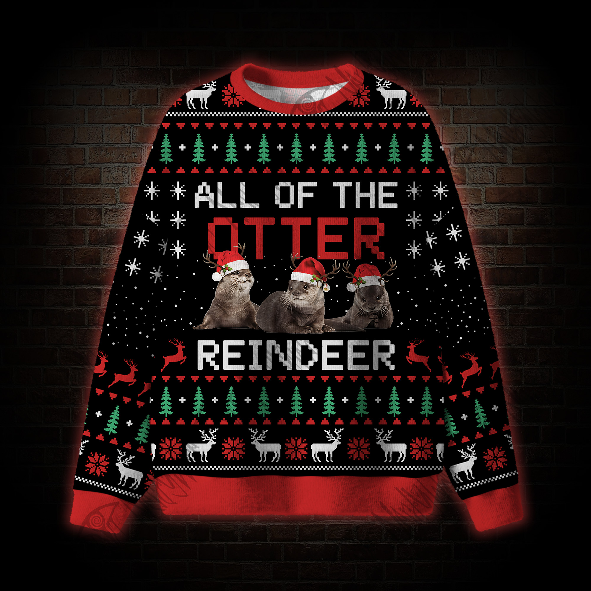 All of the Otter Reindeer Ugly Sweatshirts