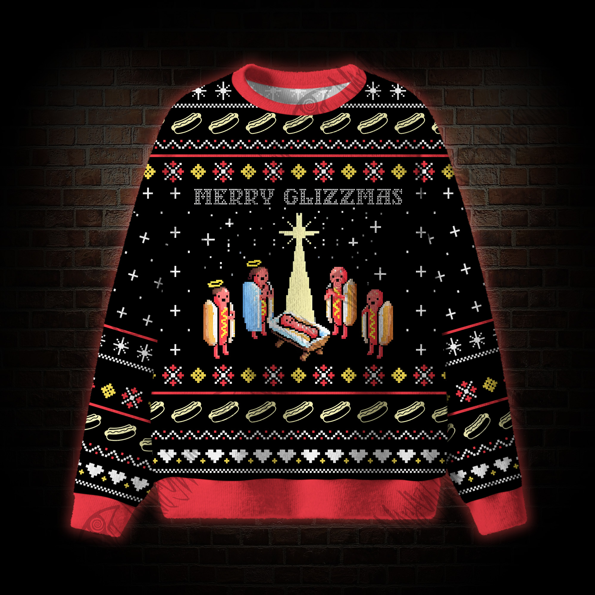 Merry Glizzmas Ugly Sweatshirts