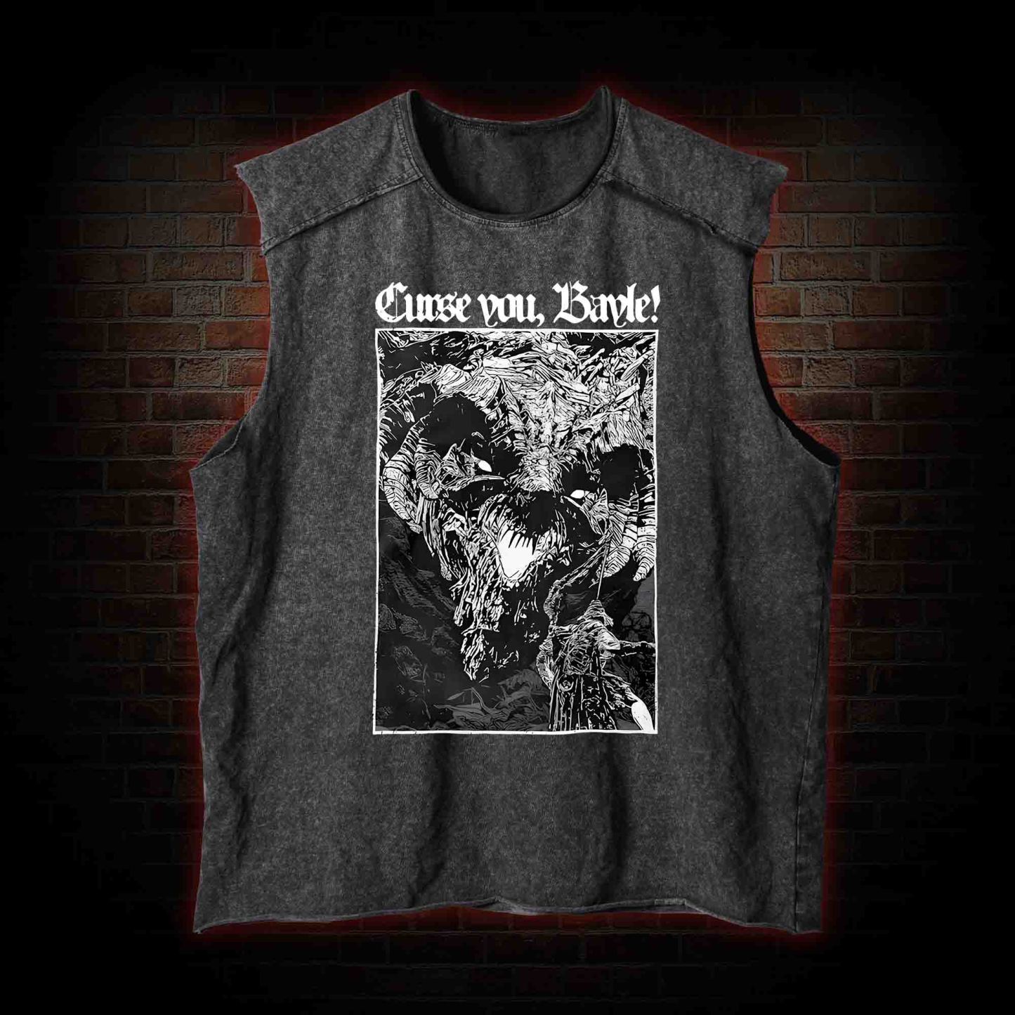 Curse You Bayle! Washed Tank Top