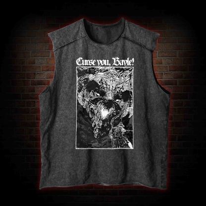 Curse You Bayle! Washed Tank Top