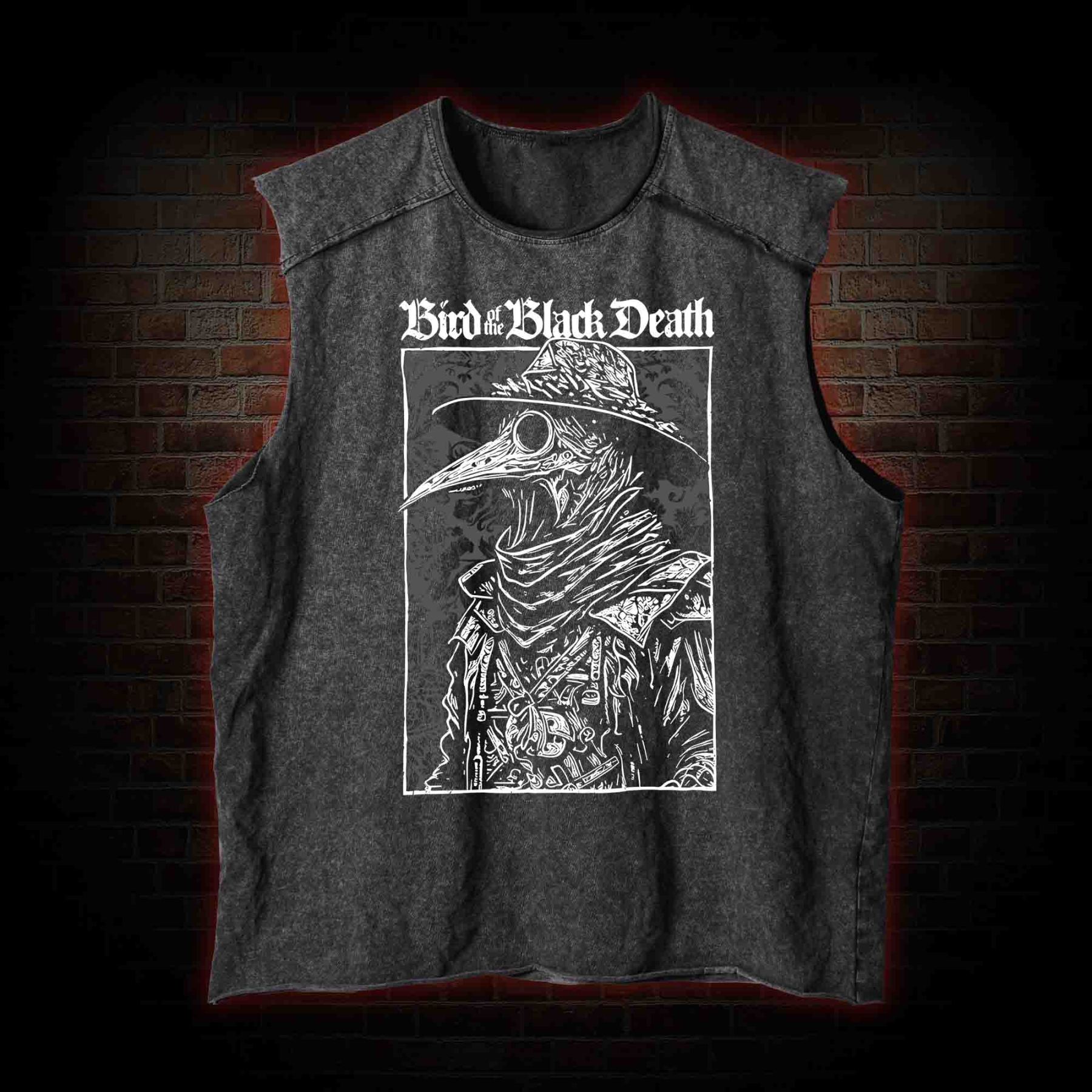 Bird of The Black Death Washed Tank Top