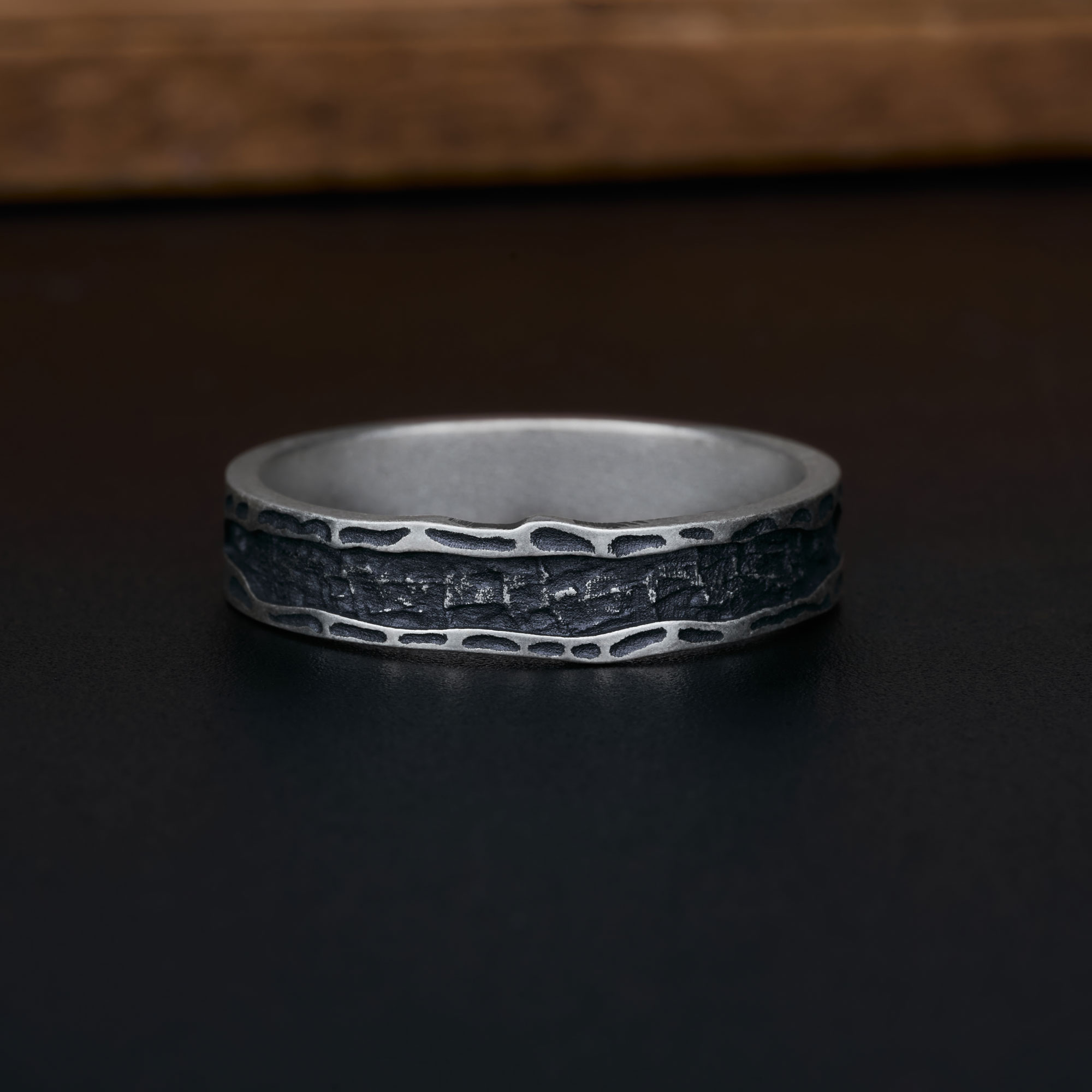 Abyss Sterling Silver Band Ring