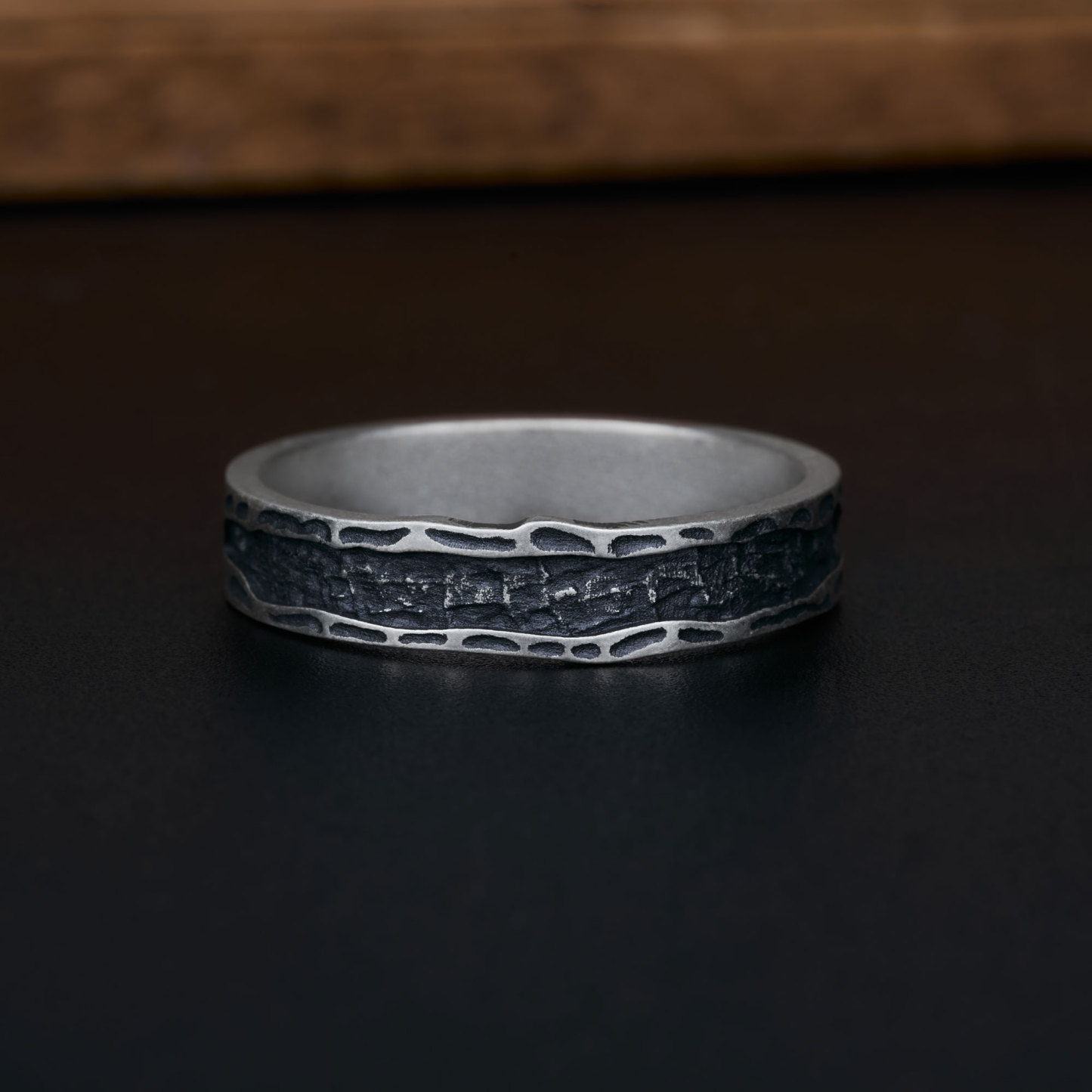 Abyss Sterling Silver Band Ring