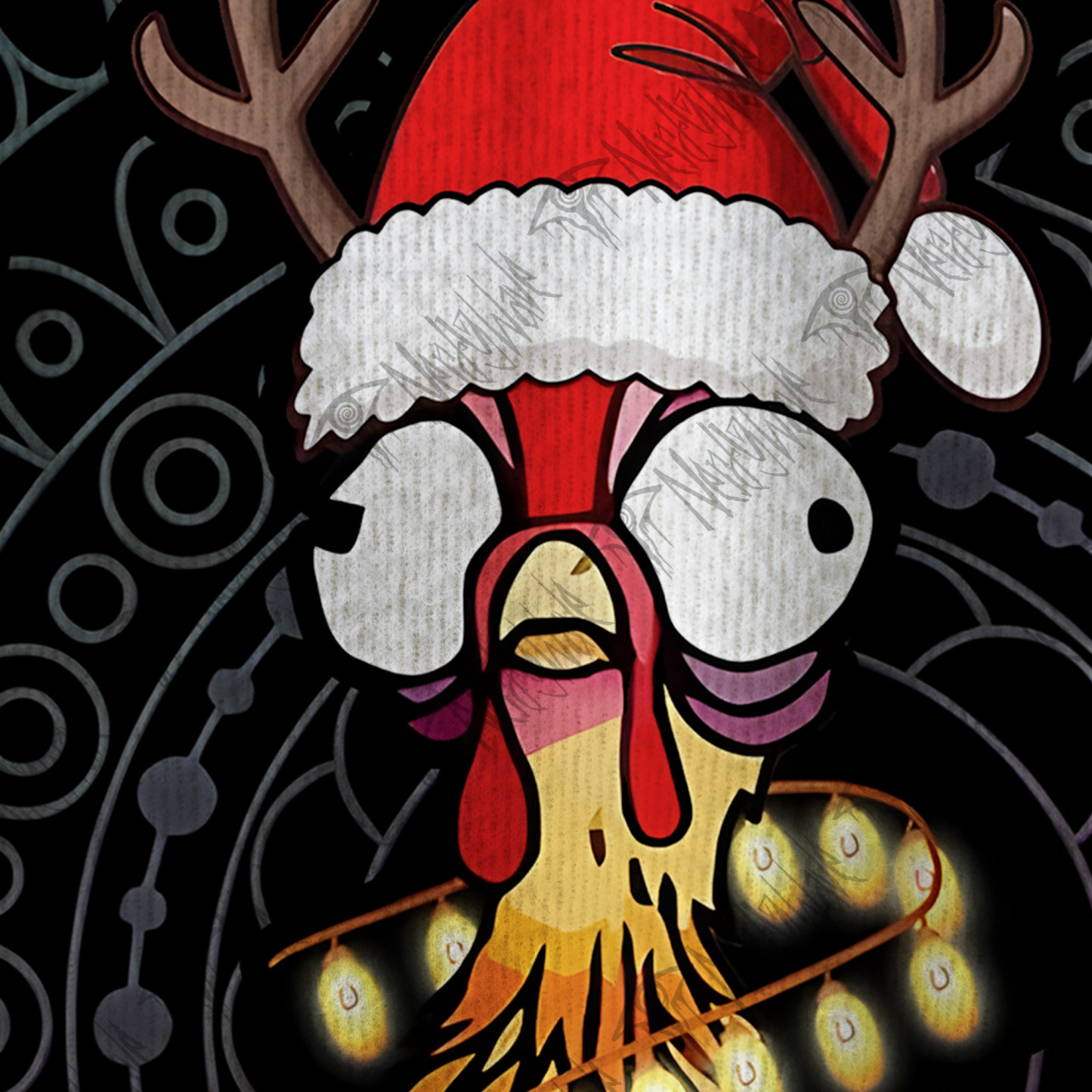 Scream Chicken Ugly Sweatshirts