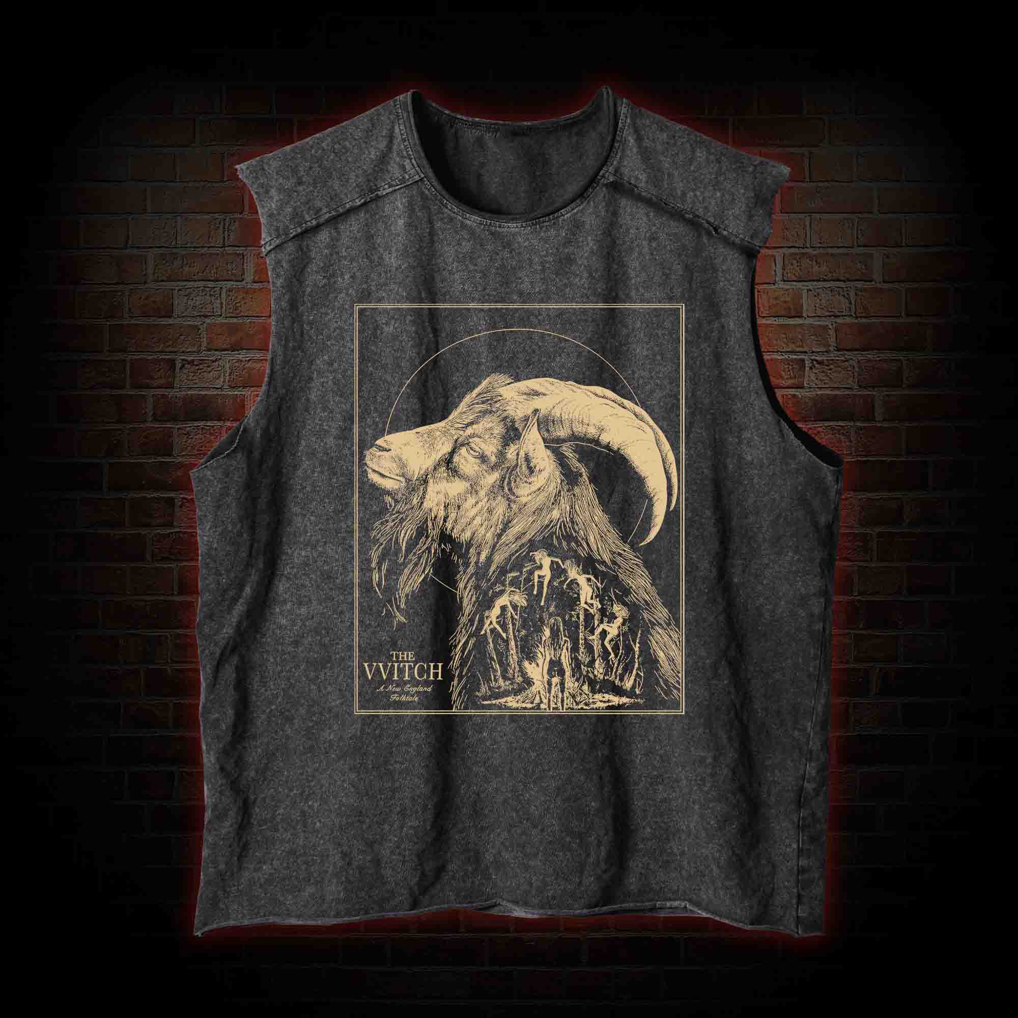 The Witch Inspired Black Phillip Vintage Washed Tank Top