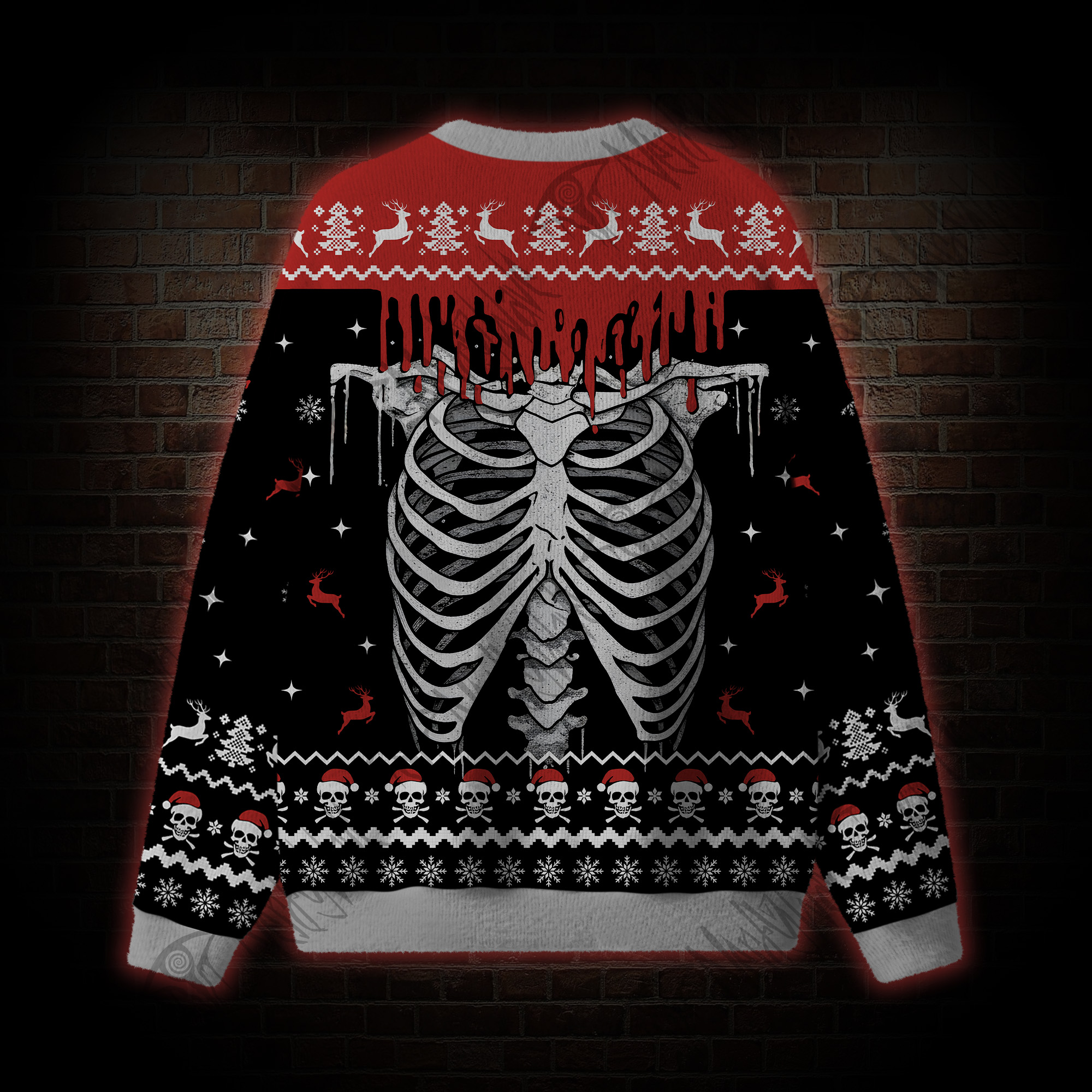 Skeleton Skull Spooky Ugly Sweatshirts