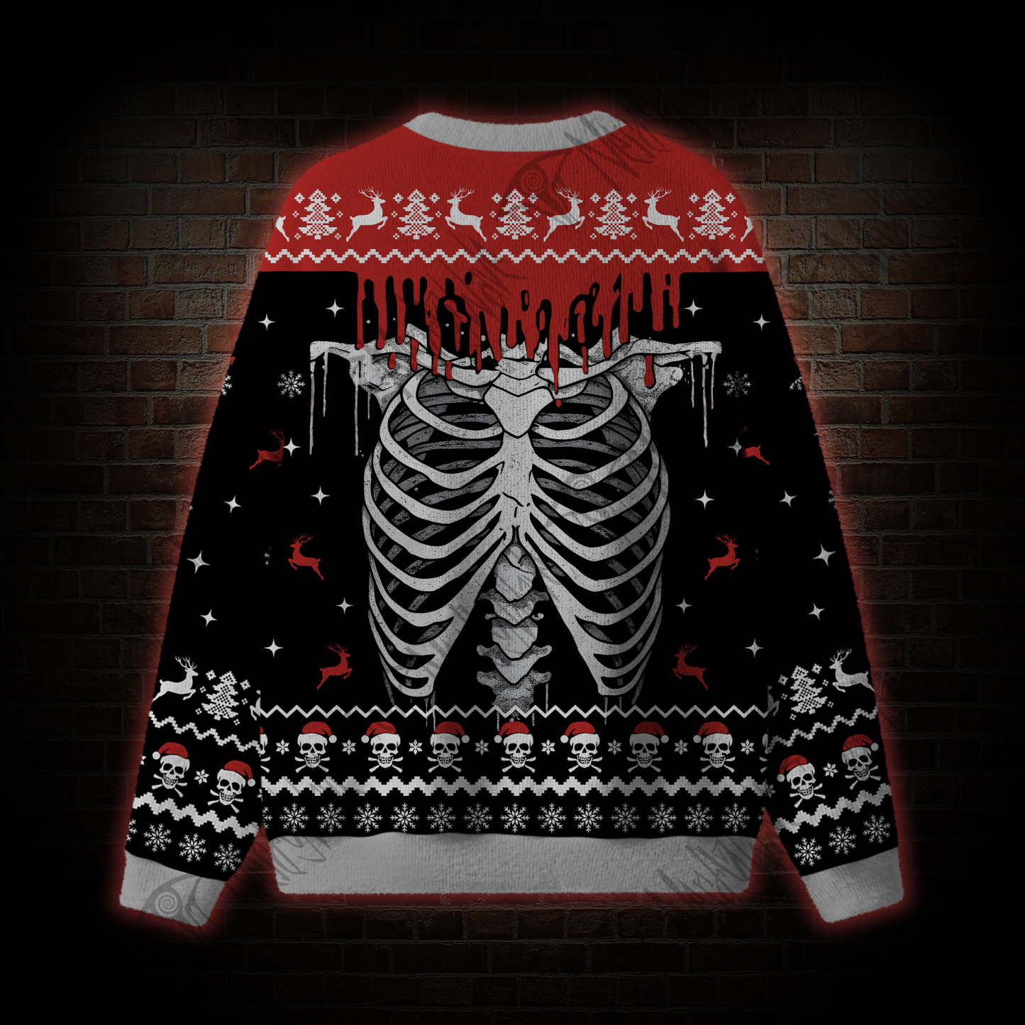 Skeleton Skull Spooky Ugly Sweatshirts