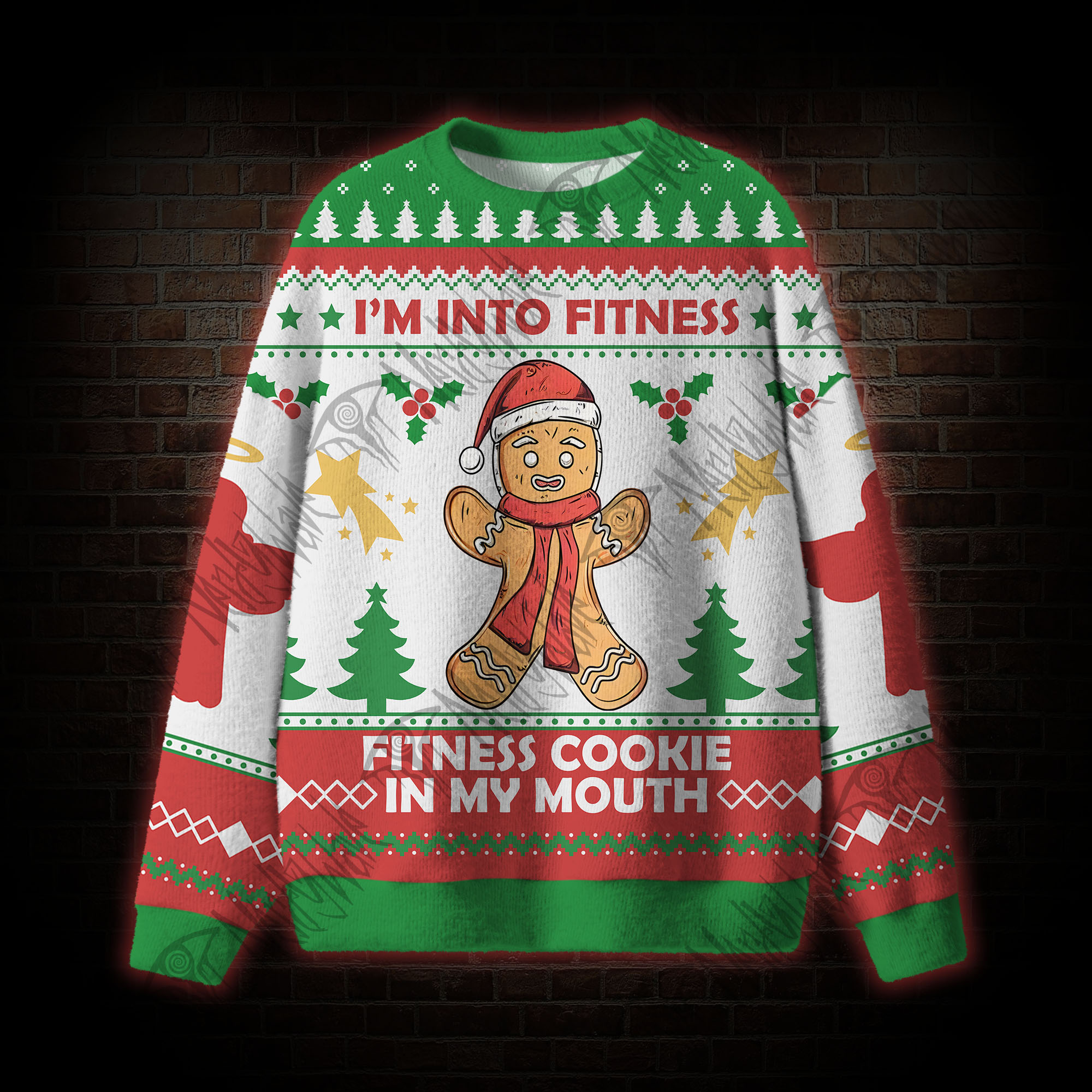 Fitness Cookie Ugly Sweatshirts