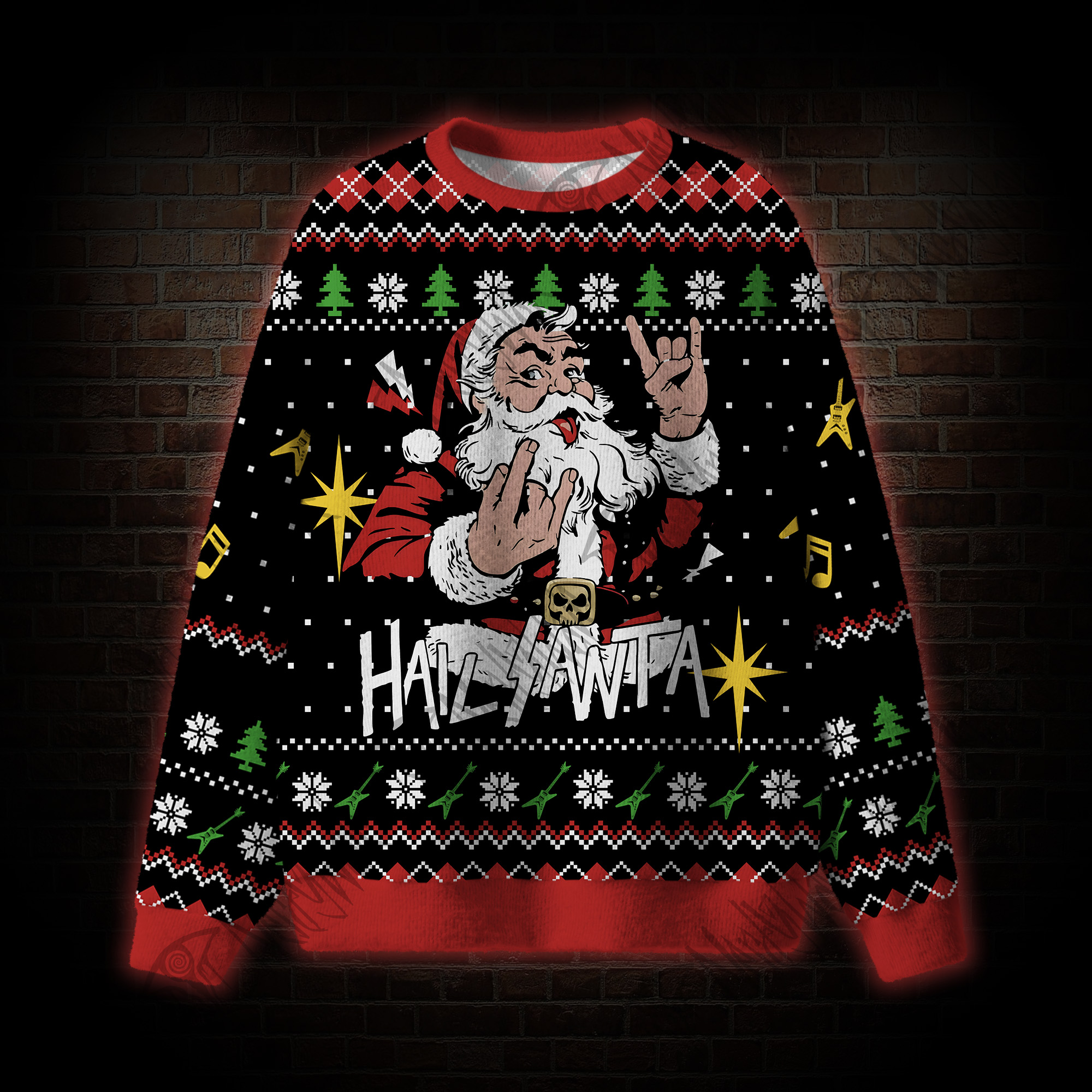 Hail Santa Ugly Sweatshirts