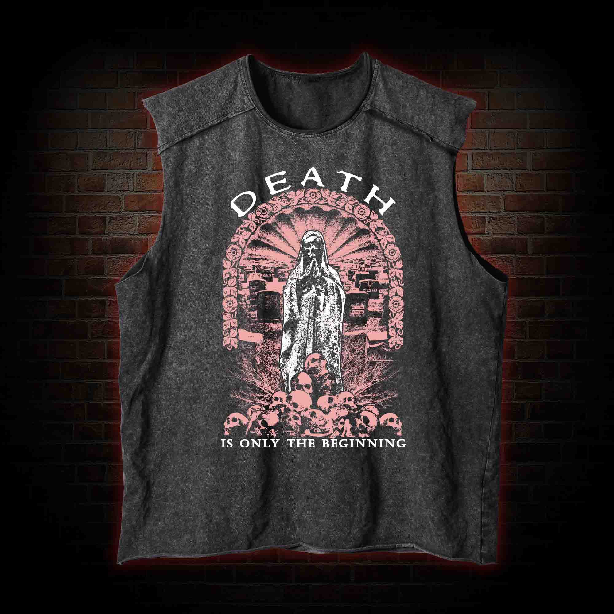 Death is Only the Beginning Vintage Washed Tank Top