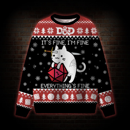 It's Fine, I'm Fine, Everything's Fine Ugly Sweatshirts