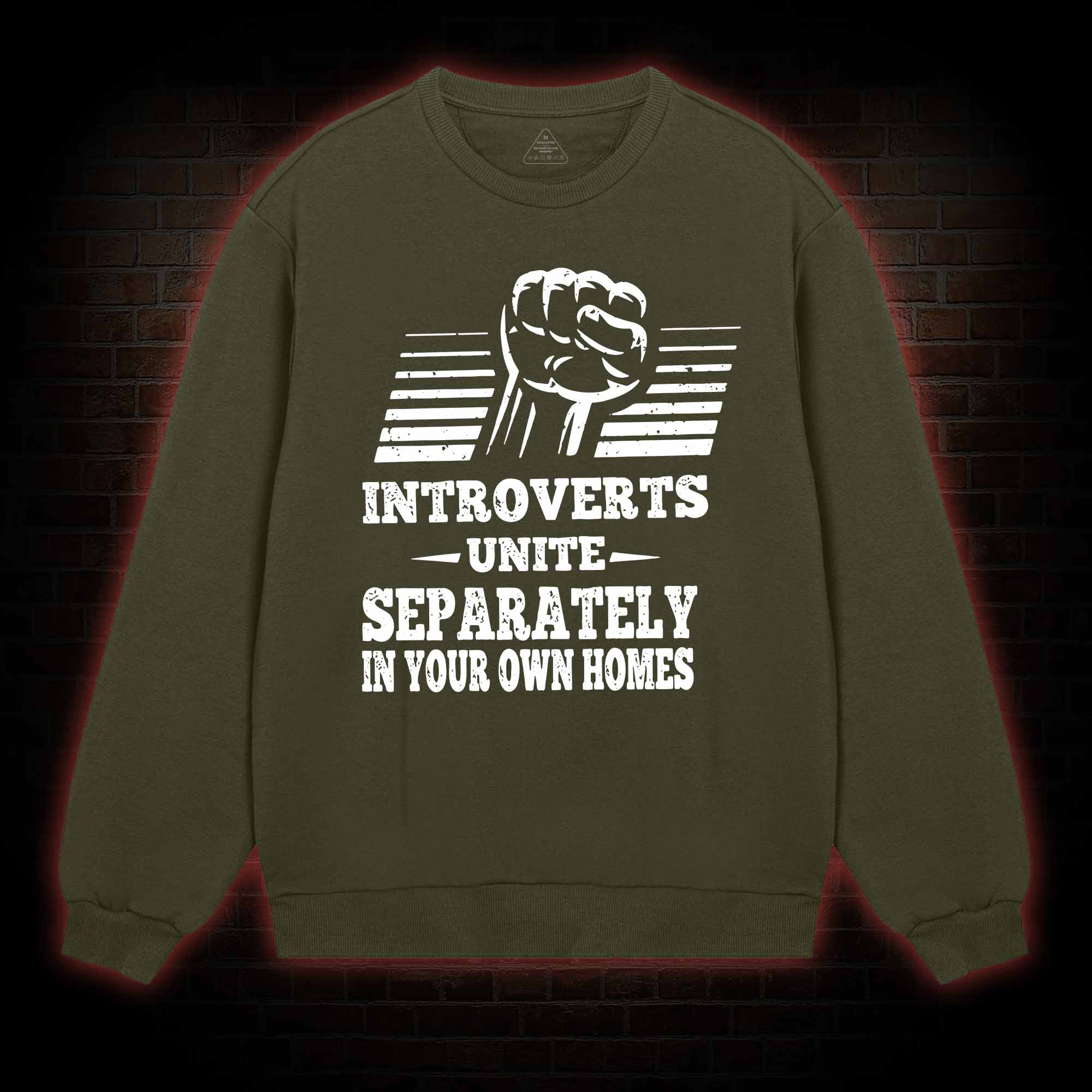 Introverts Unite Separately In Your Own Homes Sweatshirt