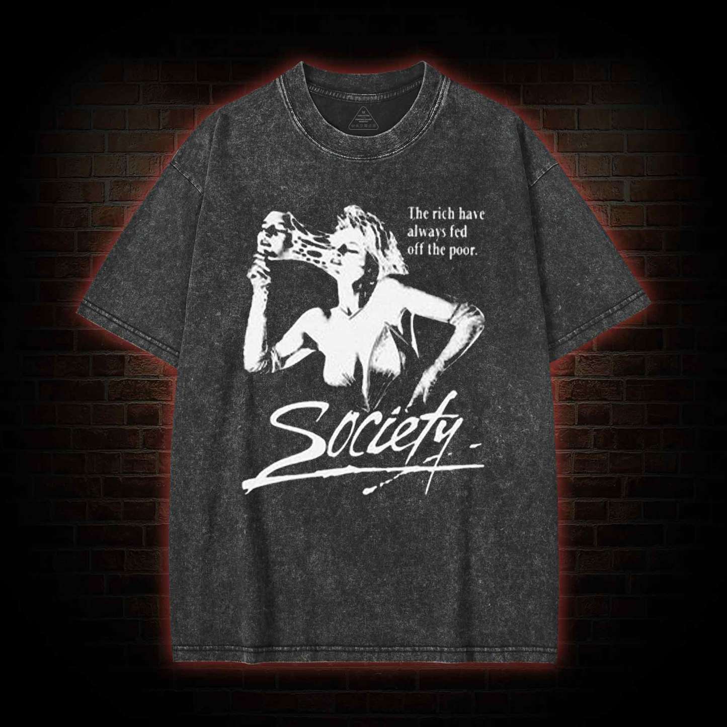 The Rich have Always Fed off the Poor Washed T-shirt