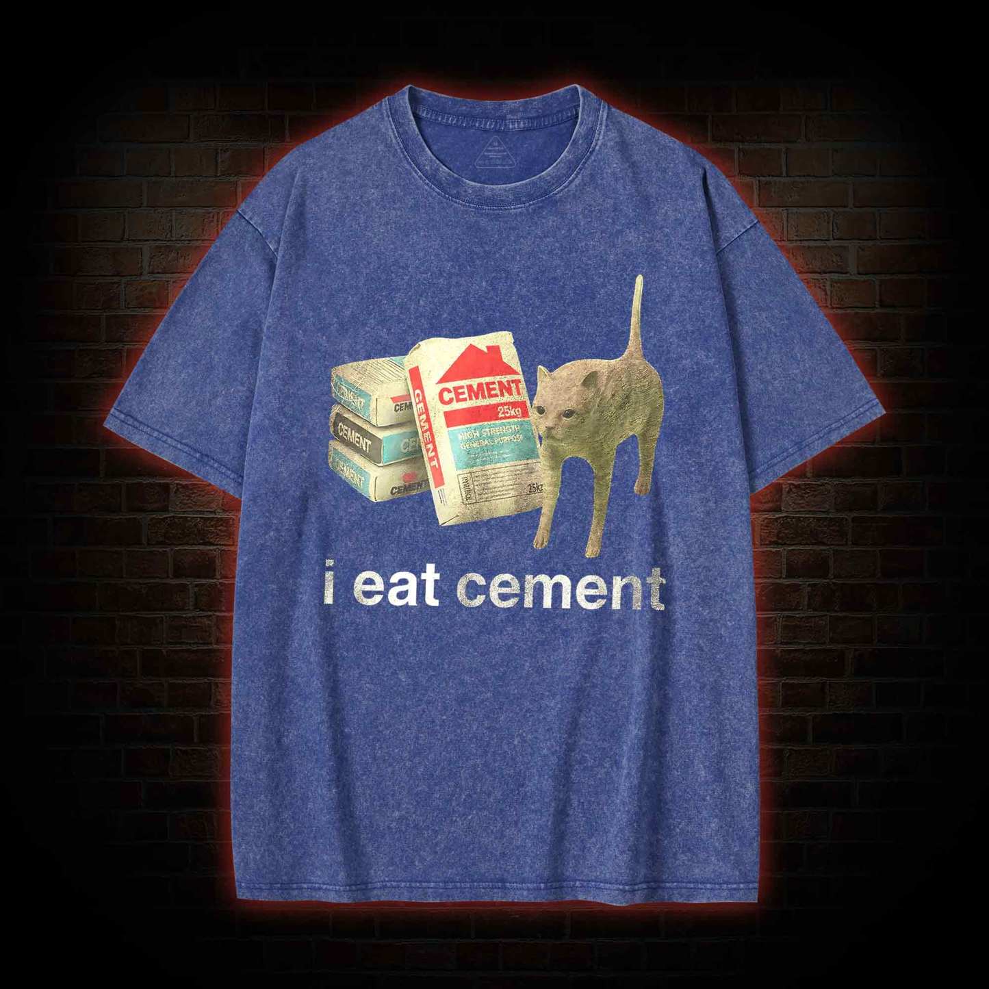 I Eat Cement Washed T-shirt