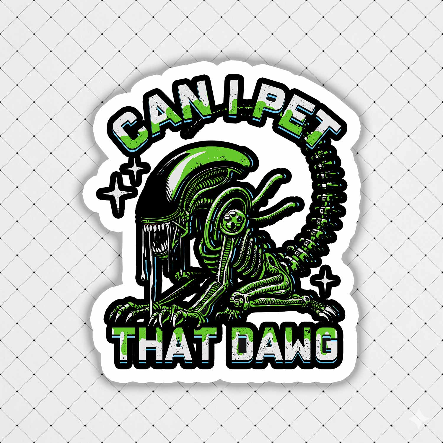 Can I Pet That Dawg Sticker