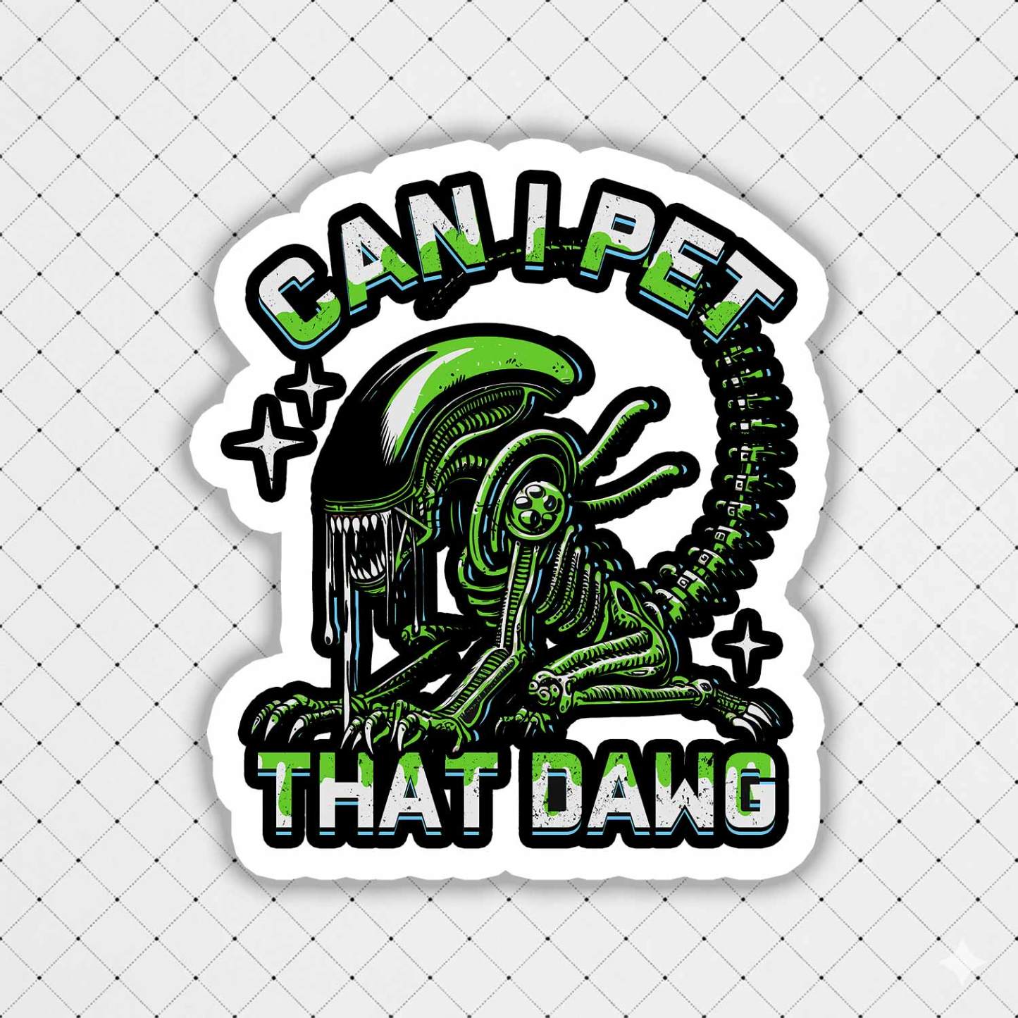 Can I Pet That Dawg Sticker