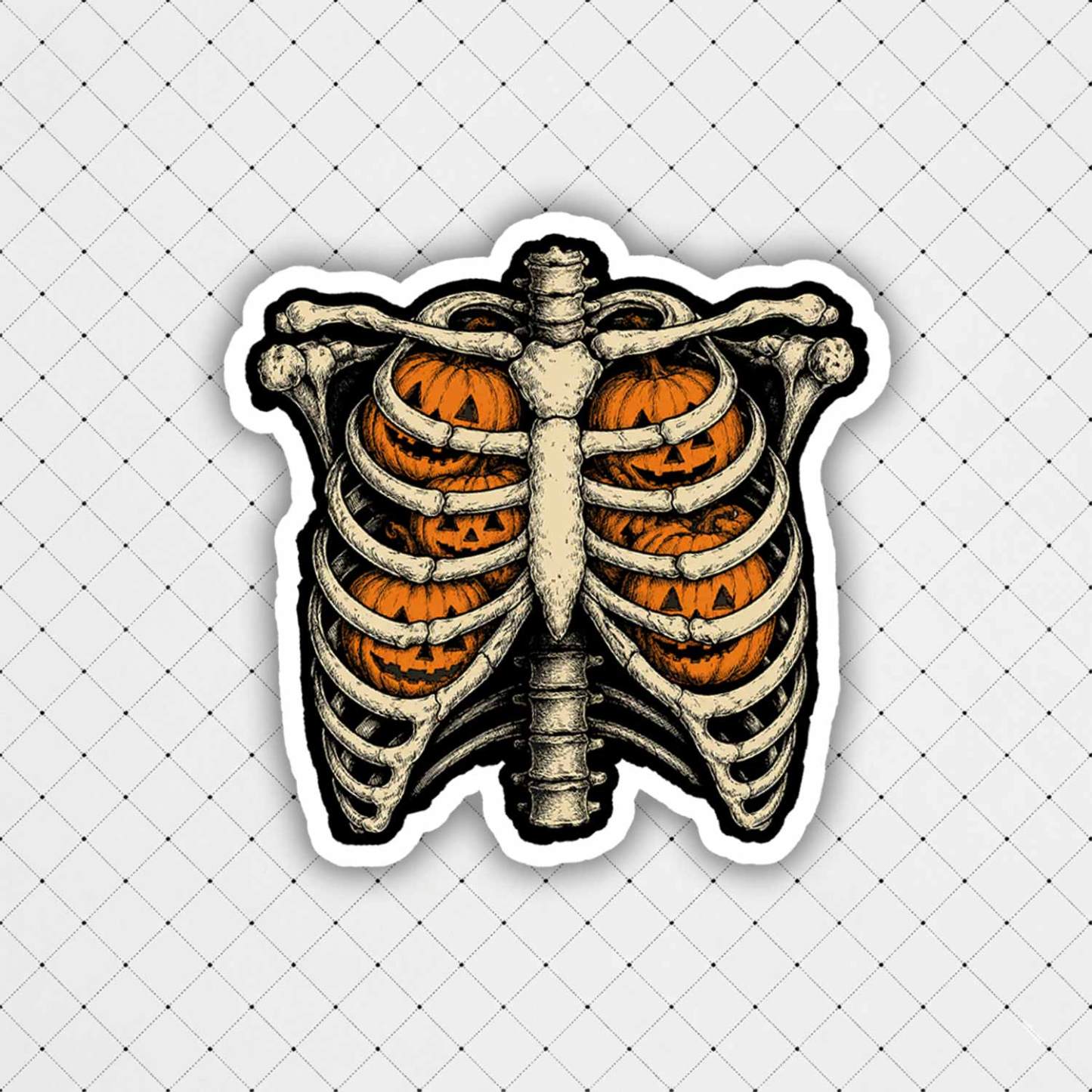 Pumpkin Bones Sticker