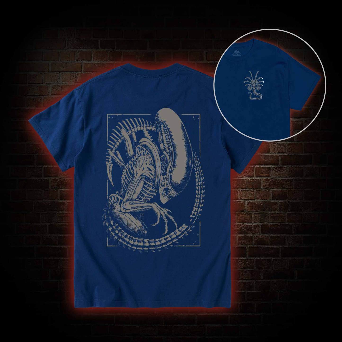 Alien Vintage Back Print T-Shirt