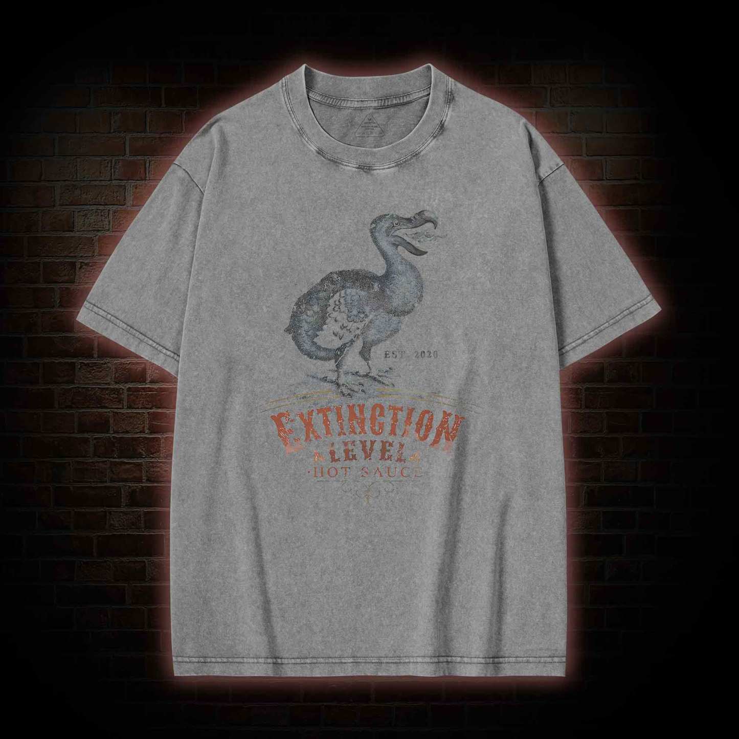 Extinction Level Hot Sauce Washed T-shirt