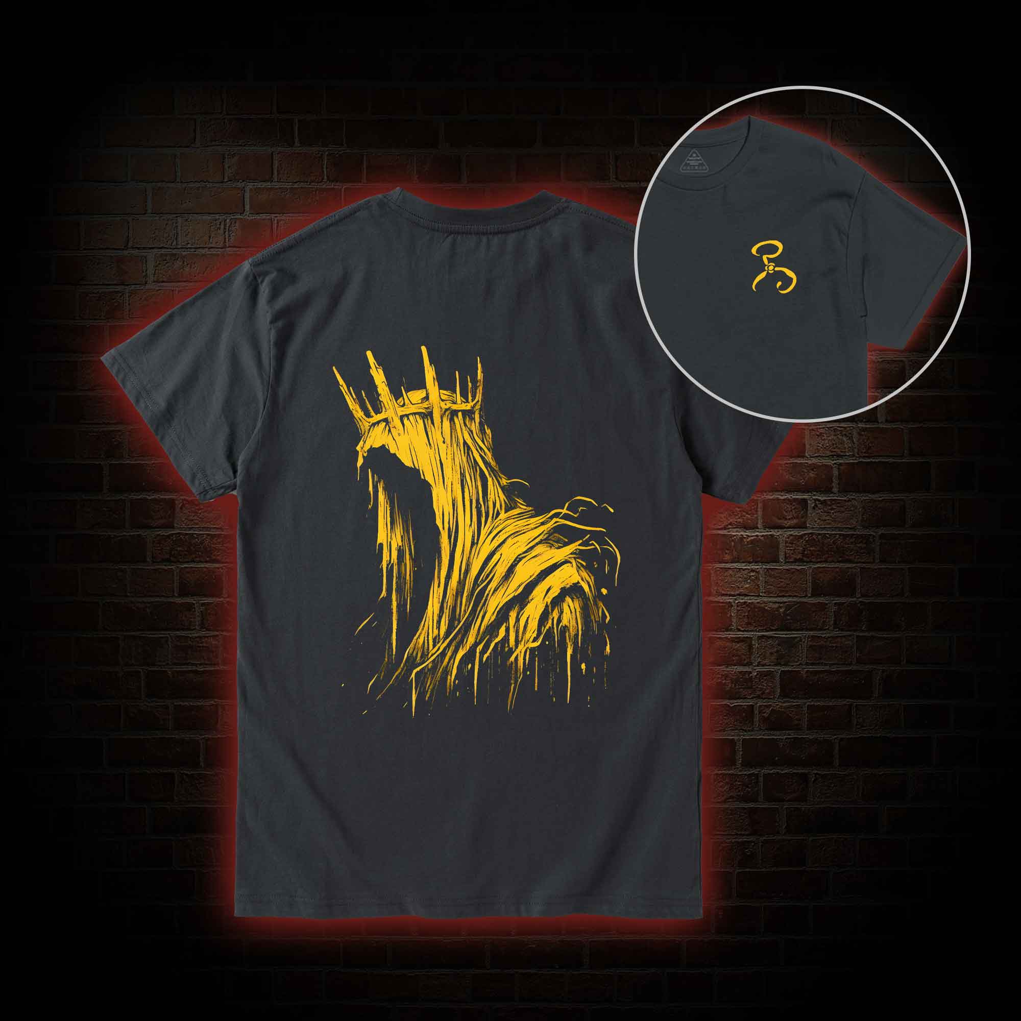 The King in Yellow Cthulhu Back Print T-Shirt