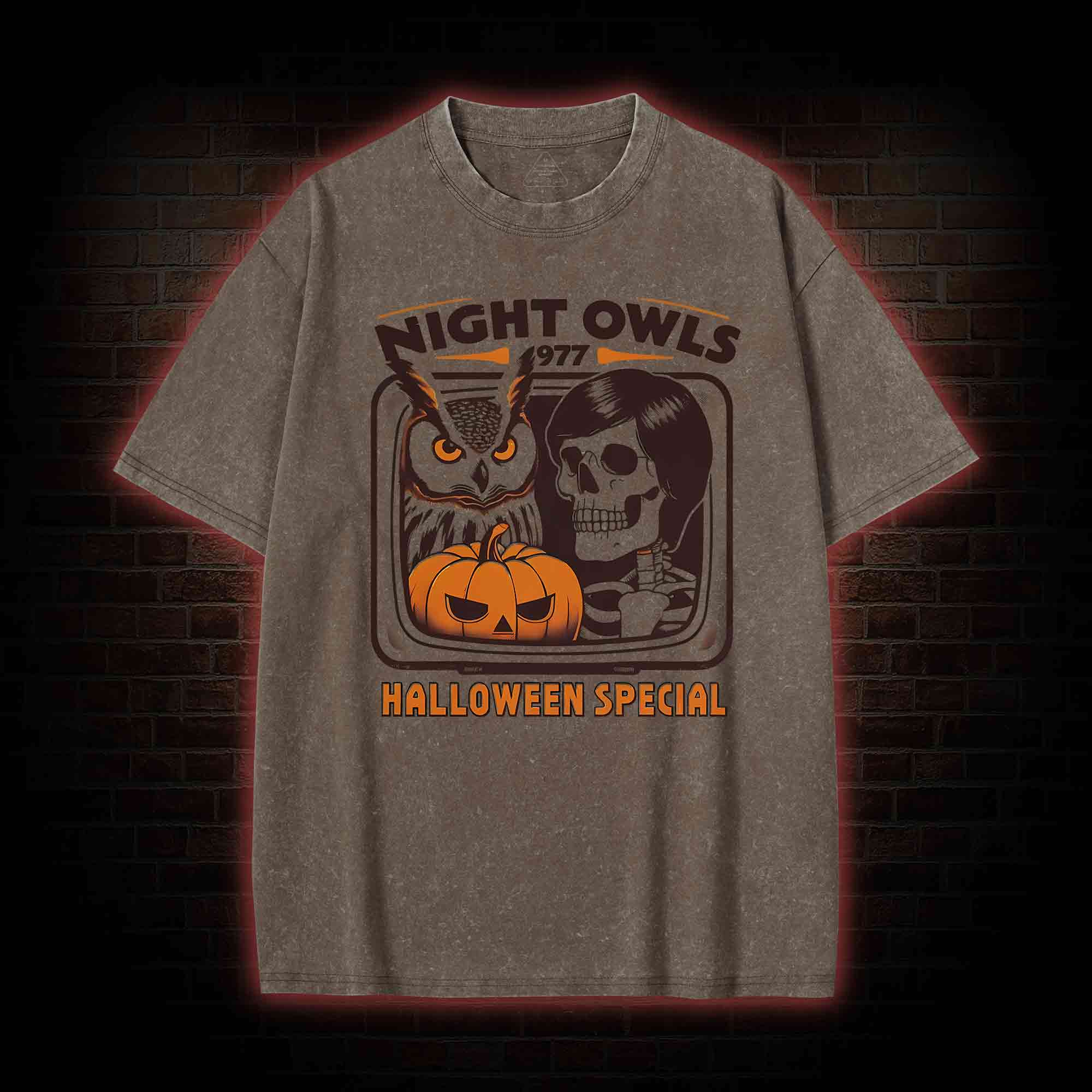 Night Owls Washed T-shirt