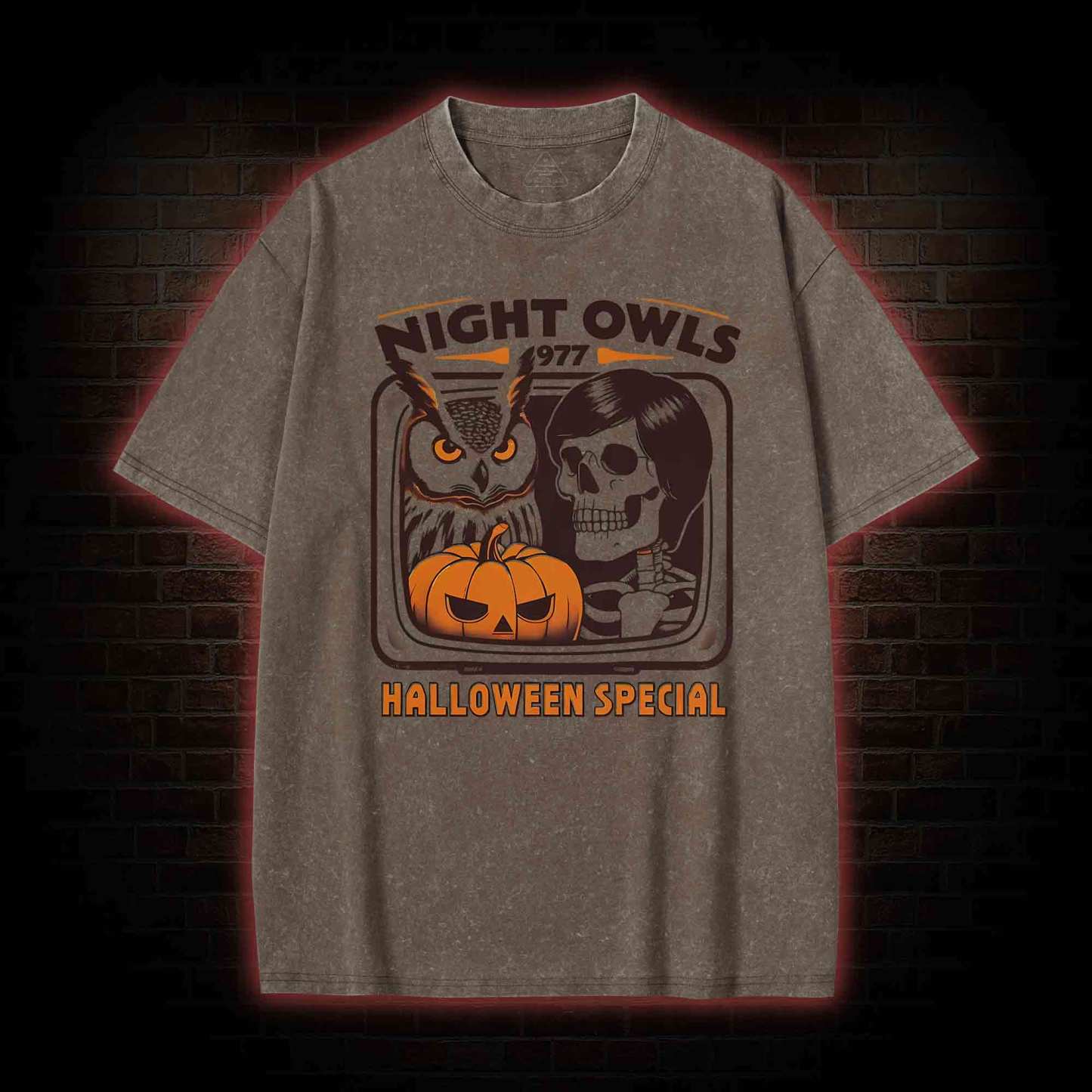Night Owls Washed T-shirt