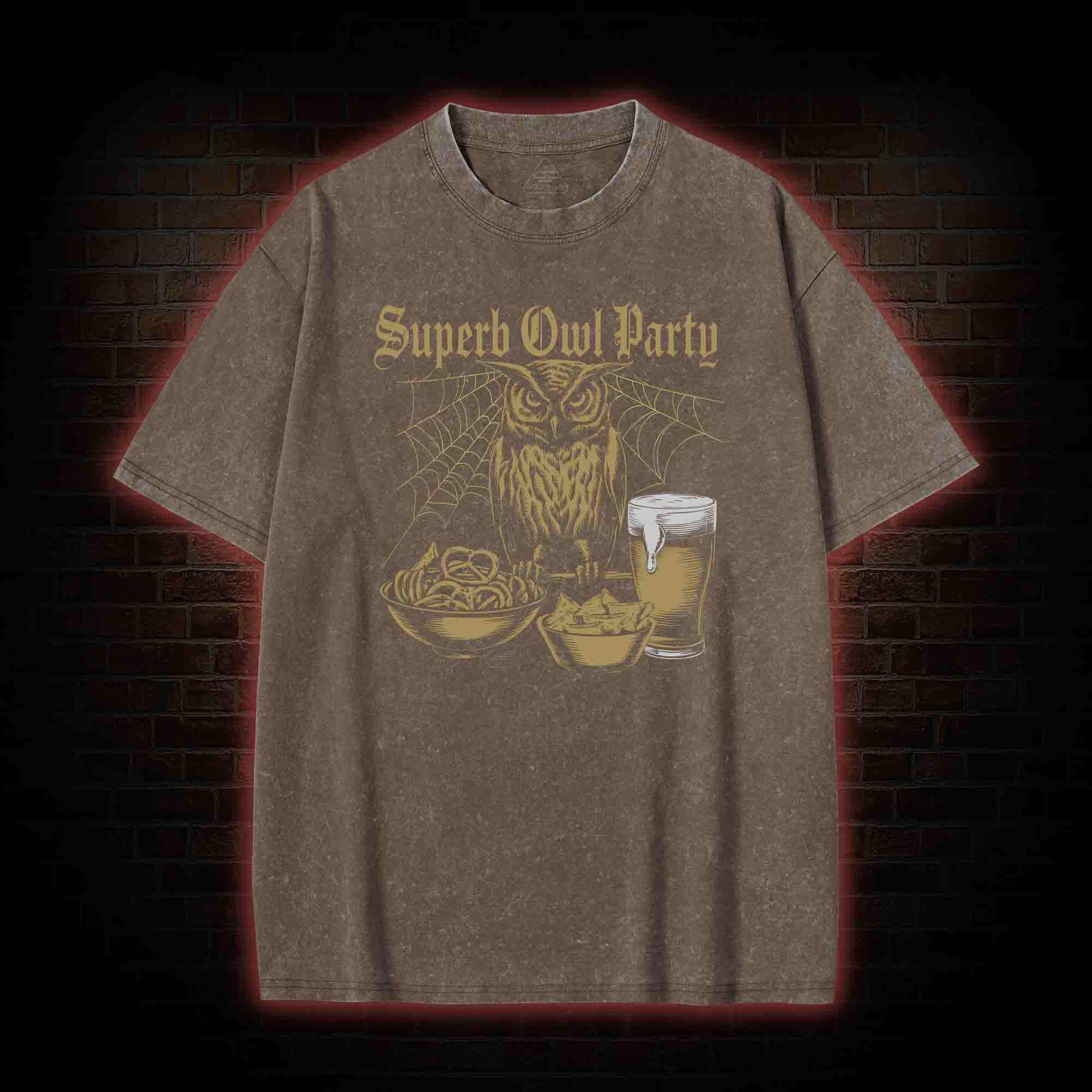 Superb Owl Party Washed T-shirt