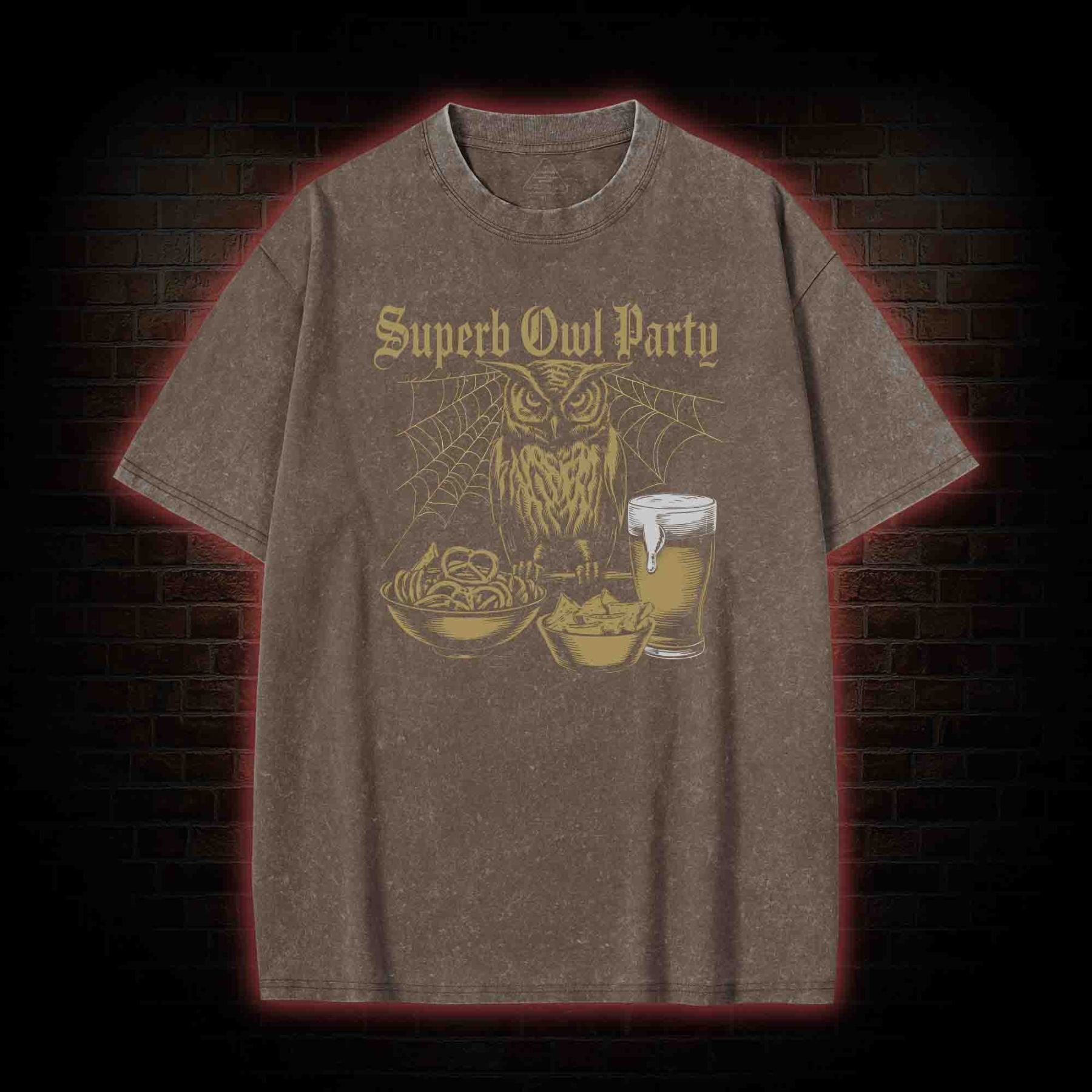 Superb Owl Party Washed T-shirt