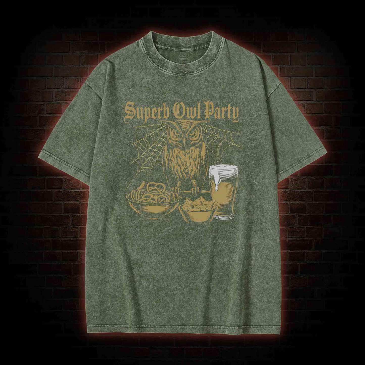 Superb Owl Party Washed T-shirt