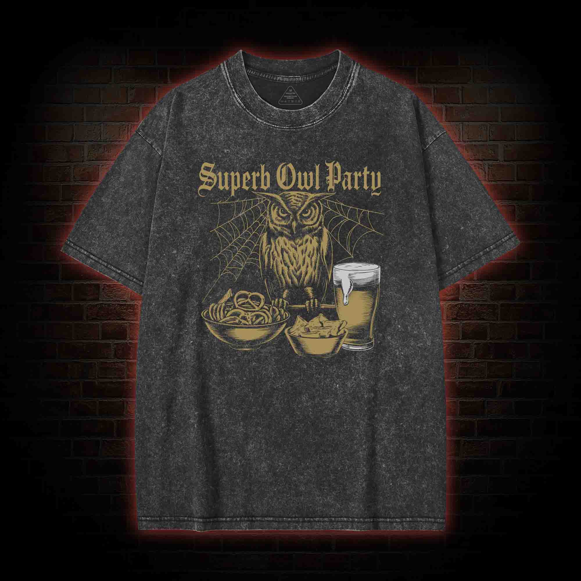 Superb Owl Party Washed T-shirt