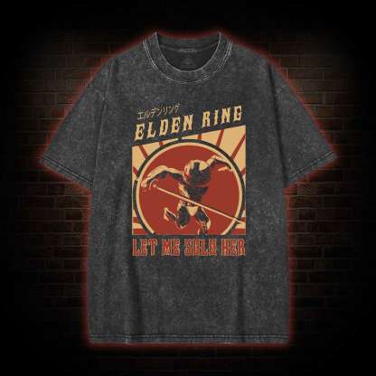 Let Me Solo Her Funny Washed T-shirt