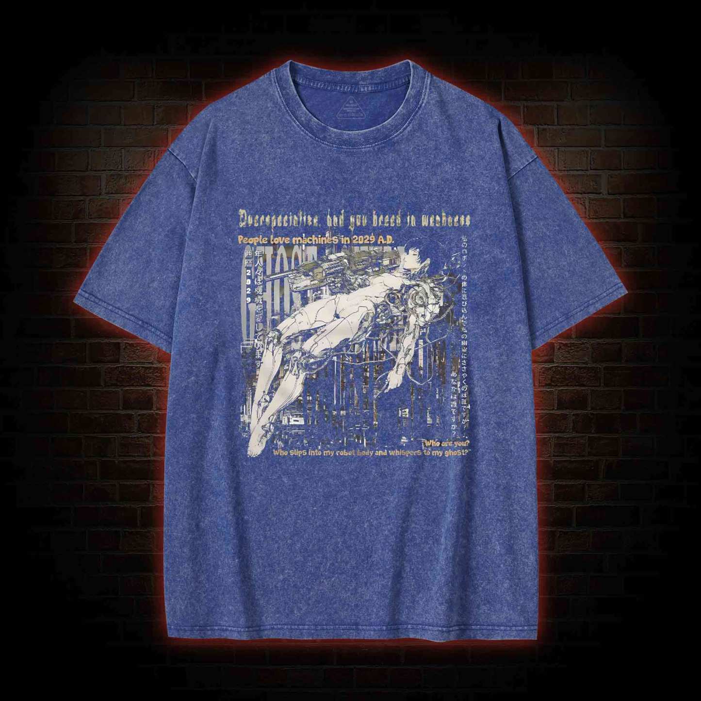 Overspecialize You Breed in Weakness Washed T-shirt