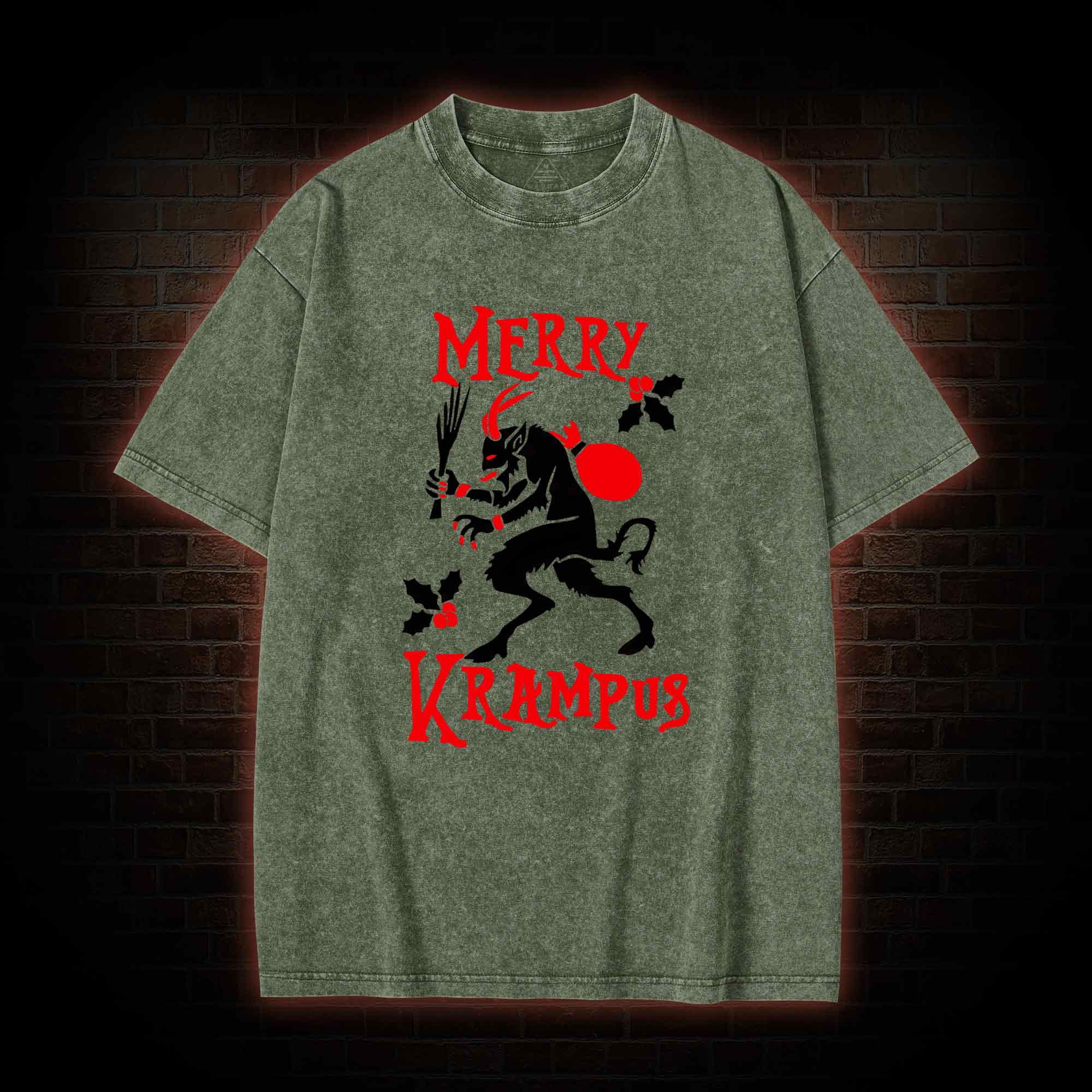 Krampus Creepmas Washed T-shirt